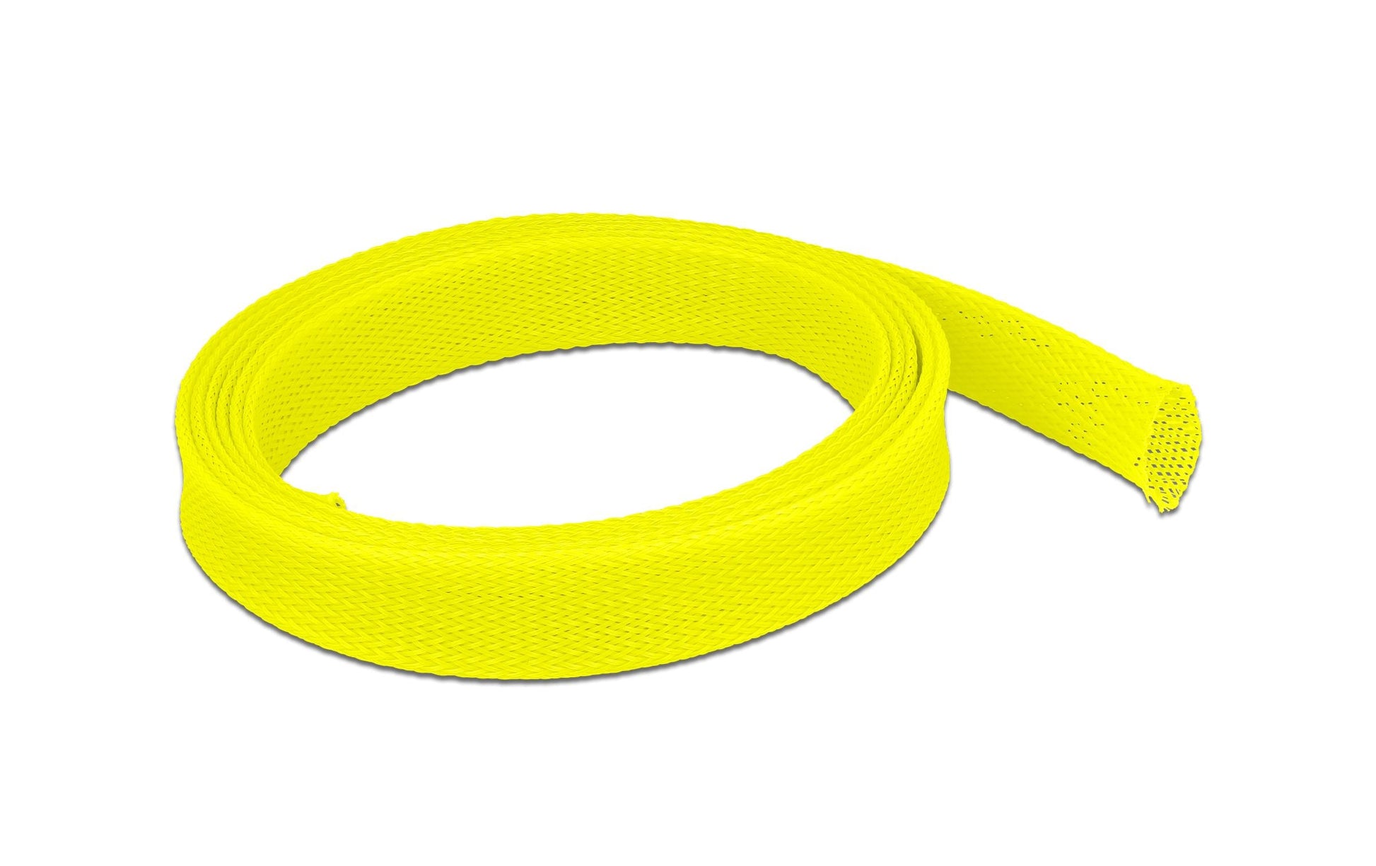 DeLOCK Kabelschlauch, Ø 25 mm × 2 m, wiederverwendbar, Polyester – Gelb