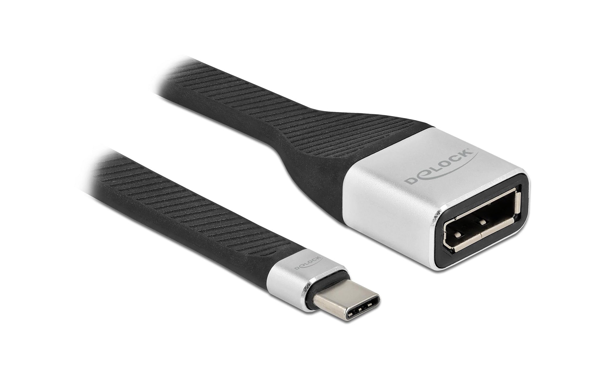 DeLOCK FPC Adapter USB-C zu DisplayPort – 4K (3840 × 2160) @ 60 Hz, 14 cm, DP 1.2, DP Alt Mode
