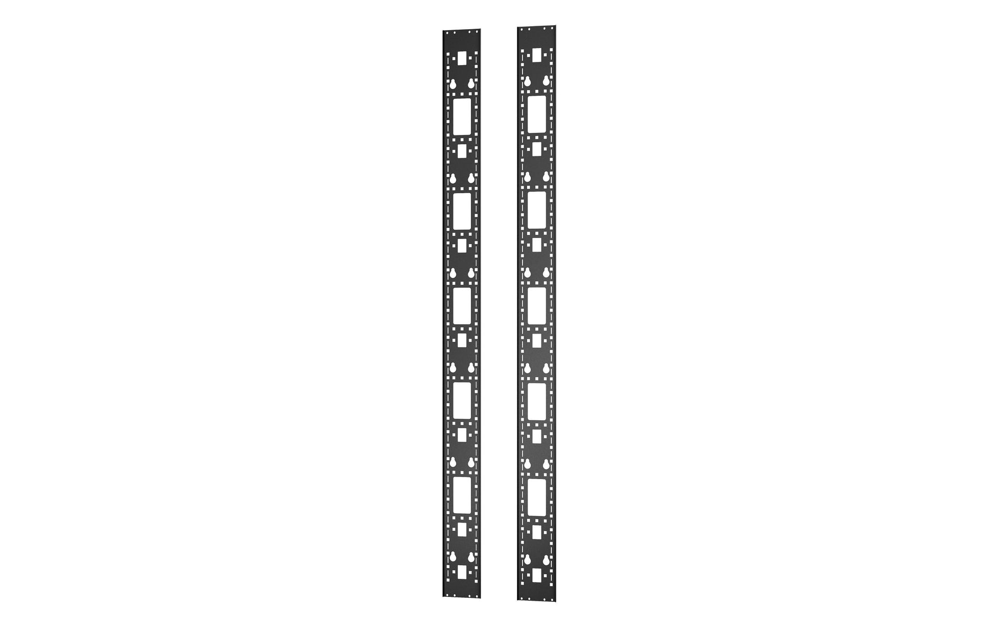 APC Regal-Schiene 0U, ER7RCC42 – 129 × 10 × 1'868 mm – für 42U-Racks – Zubehörkanal – Schwarz