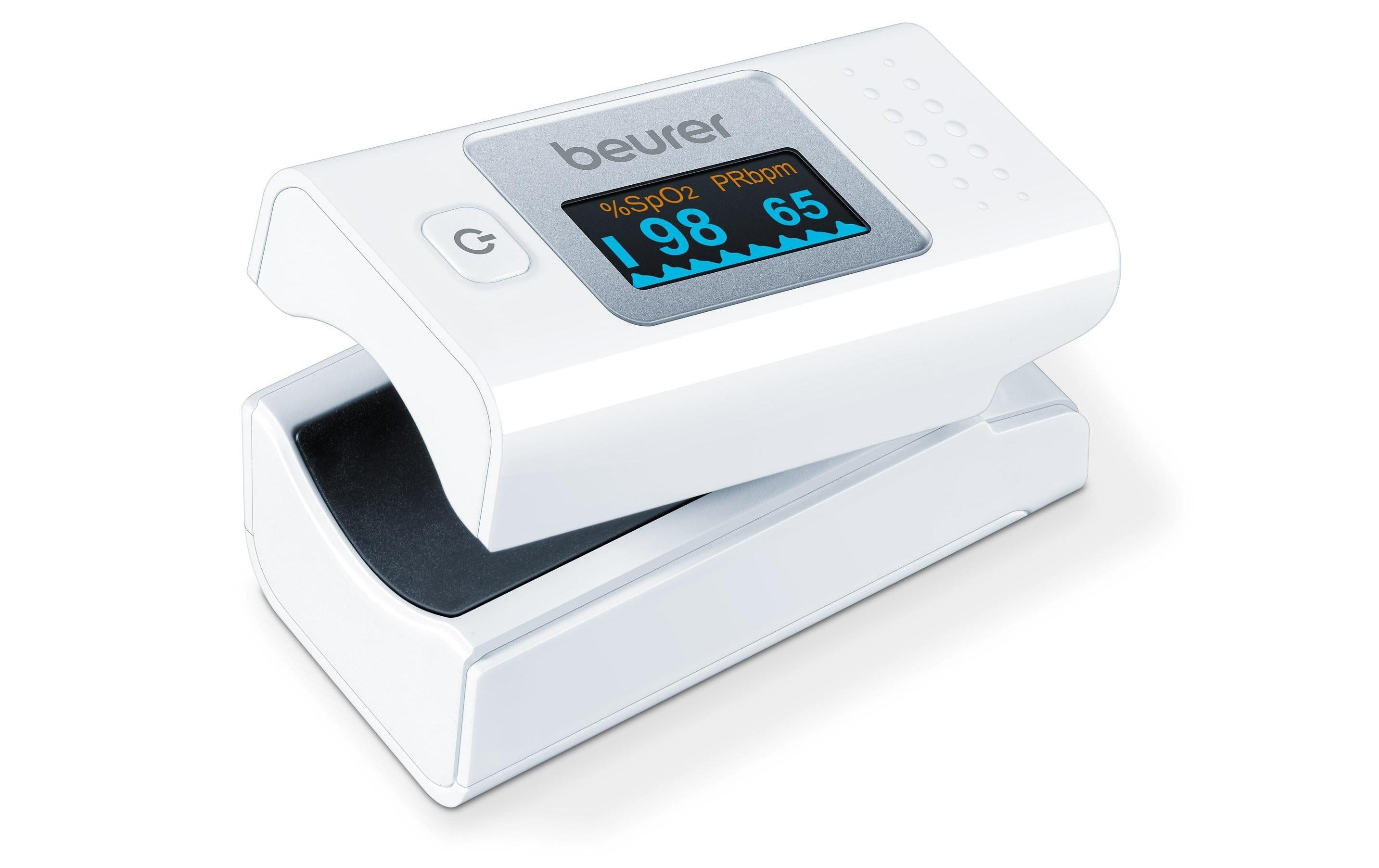 Beurer Pulsoximeter PO35 – Sauerstoffsättigung & Herzfrequenz – Batteriebetrieb (2 × AAA)
