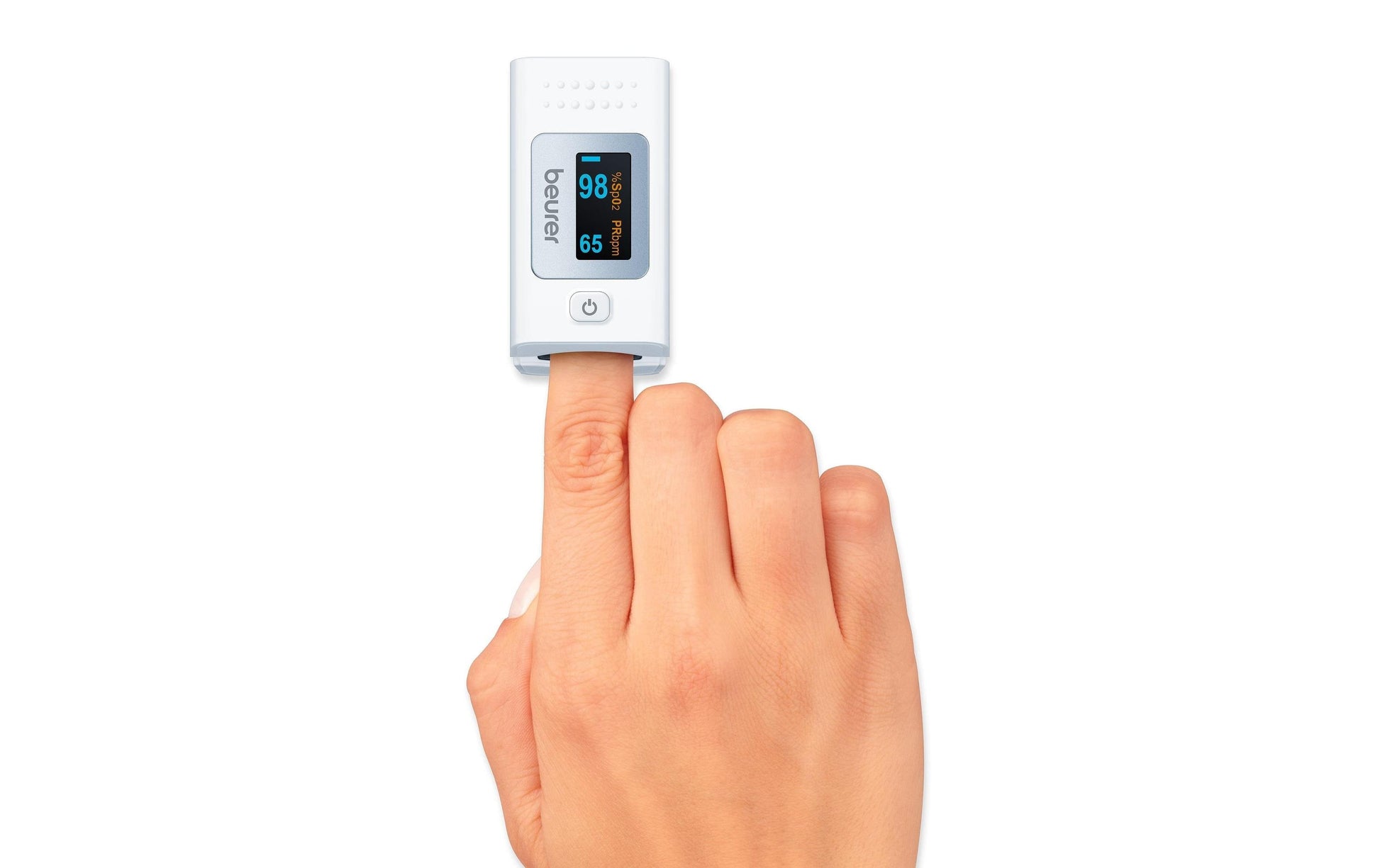 Beurer Pulsoximeter PO35 – Sauerstoffsättigung & Herzfrequenz – Batteriebetrieb (2 × AAA)