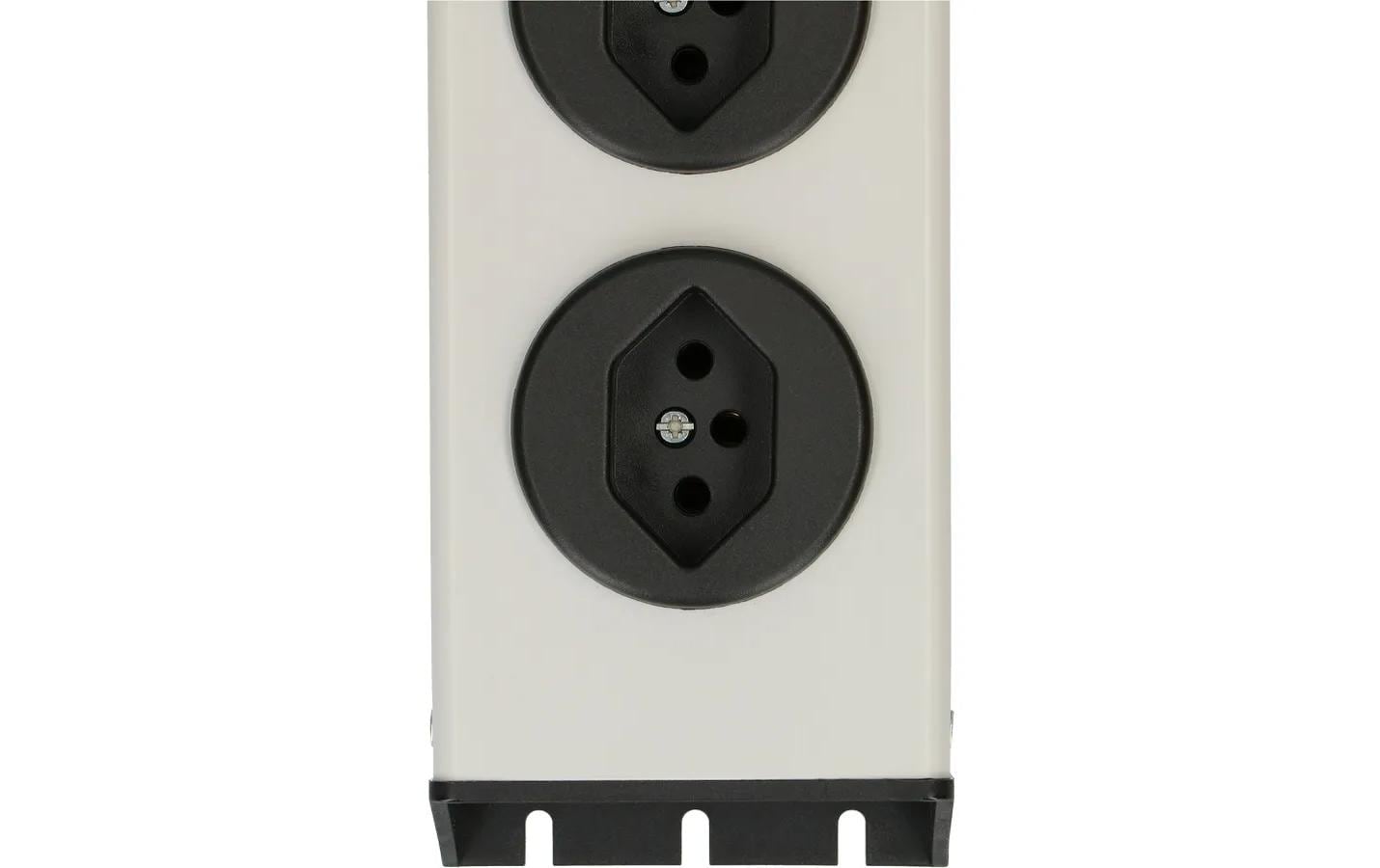 Max Hauri AG Max Hauri POWER-LINE Steckdosenleiste, 6×T13, ohne Schalter, 1,5 m, Überstromschutz, Eingang T12 – schwarz