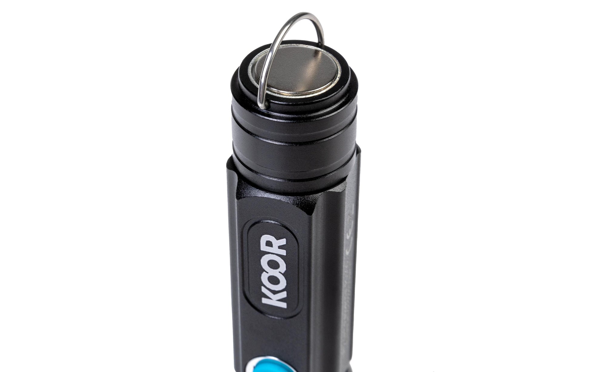 KOOR Taschenlampe P7 – 350 lm, 20 m, IP45, USB, 1200 mAh Akku – Schwarz