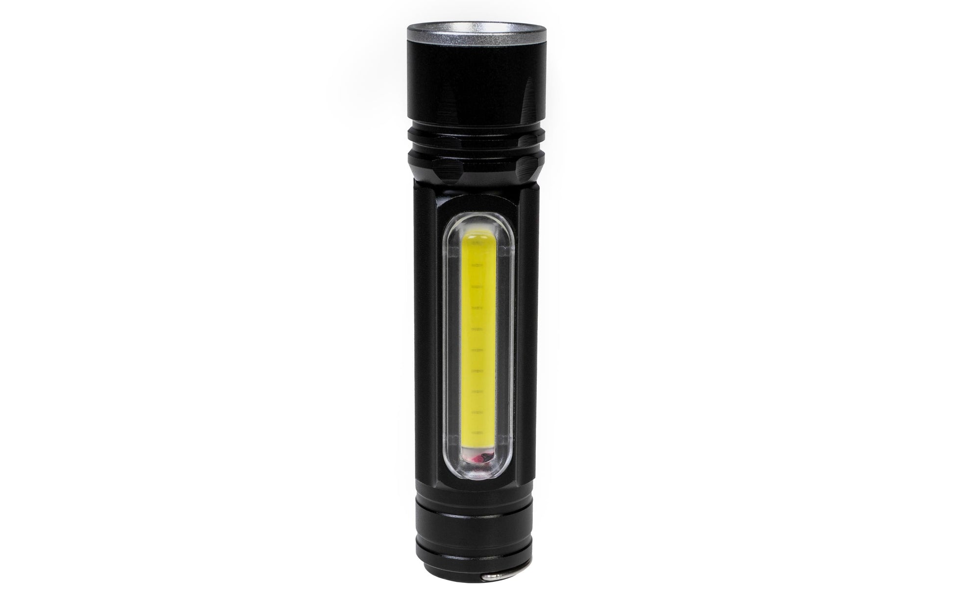 KOOR Taschenlampe P7 – 350 lm, 20 m, IP45, USB, 1200 mAh Akku – Schwarz