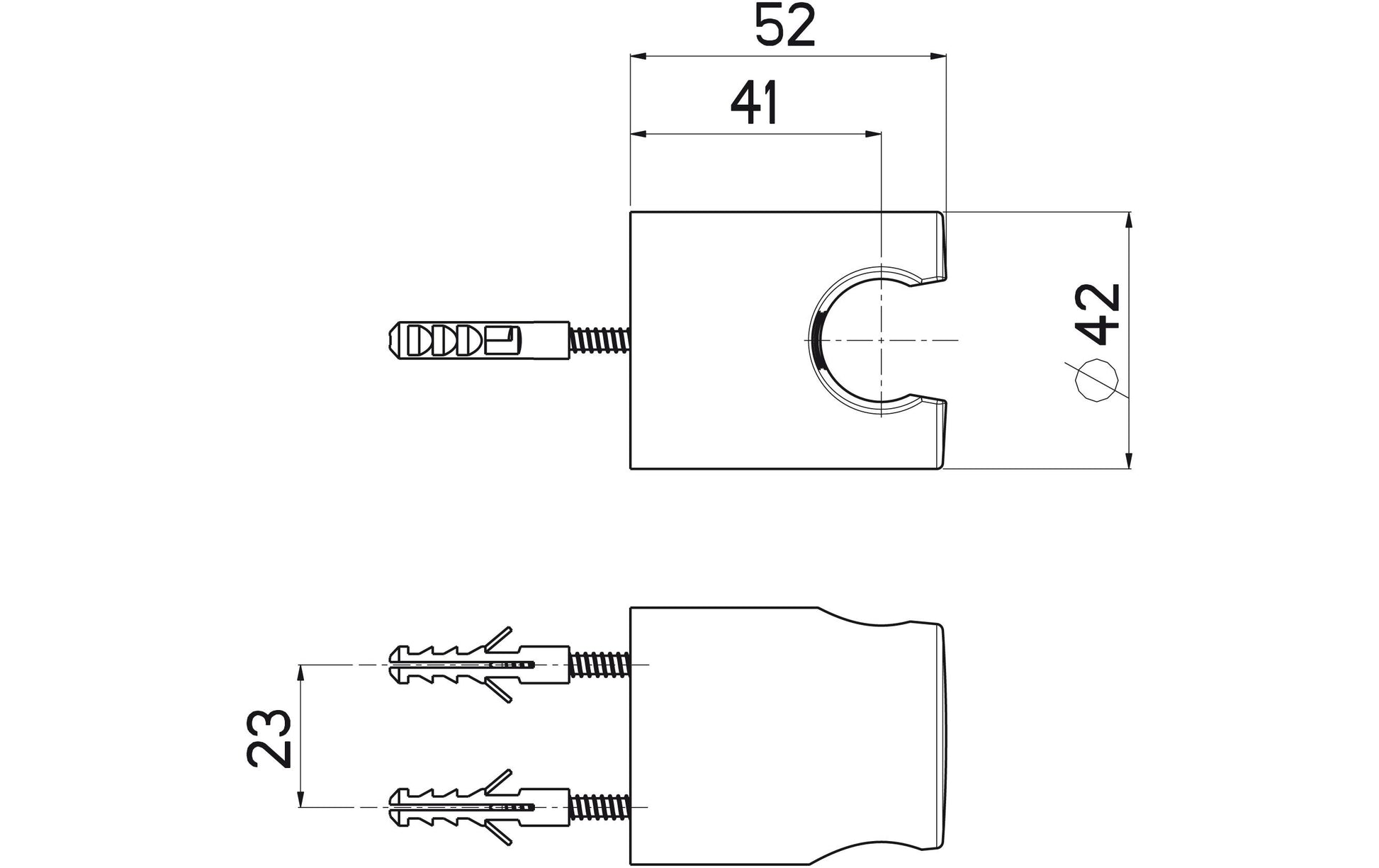 Nikles Haken – ABS, Chrom, Wandmontiert, Ø4,2×5,2 cm