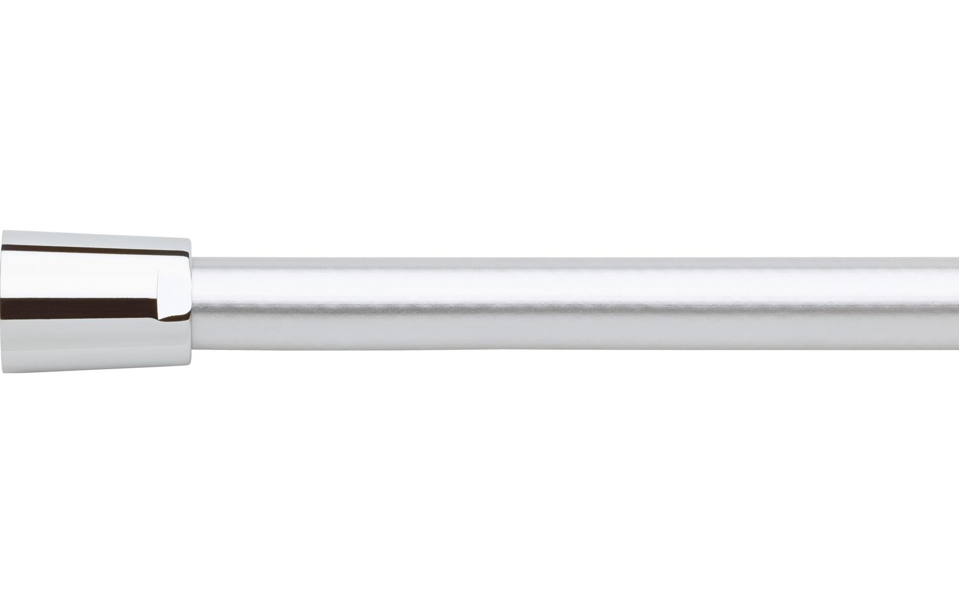 Nikles Brauseschlauch S06 CHROMOFLEX – 150 cm, Polyvinylchlorid (PVC), 1/2" Anschluss, Silber