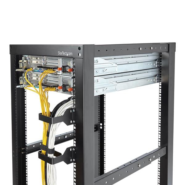 StarTech.com Kabelring, 1,5U, Stahl, Schwarz