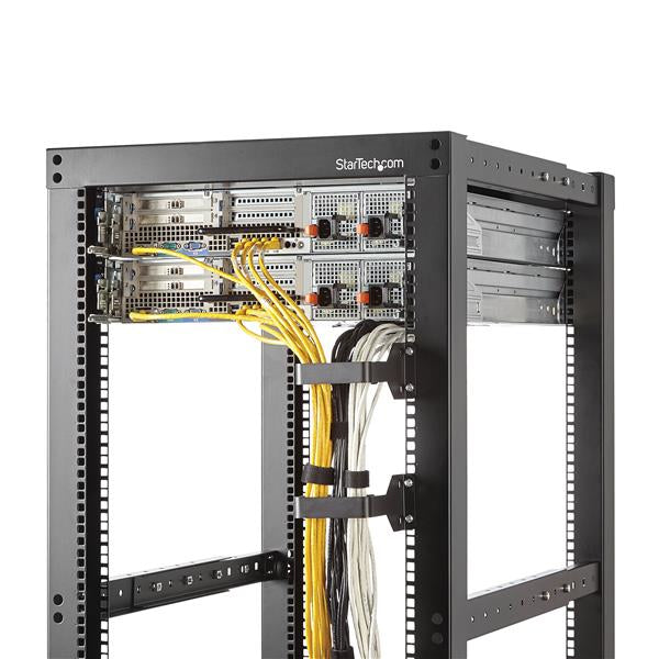 StarTech.com Kabelring, 1,5U, Stahl, Schwarz