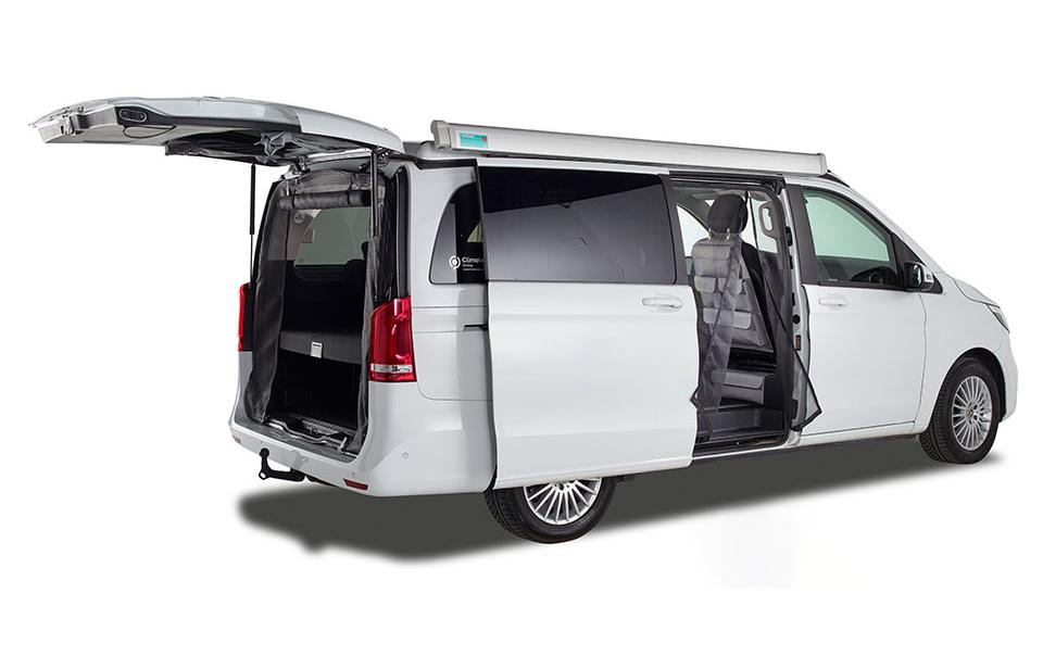 Van quito Vanquito – Magnetseite – Beifahrerseite (rechts) – für Mercedes Viani/Vito/Marco Polo ab 2014 – schwarz