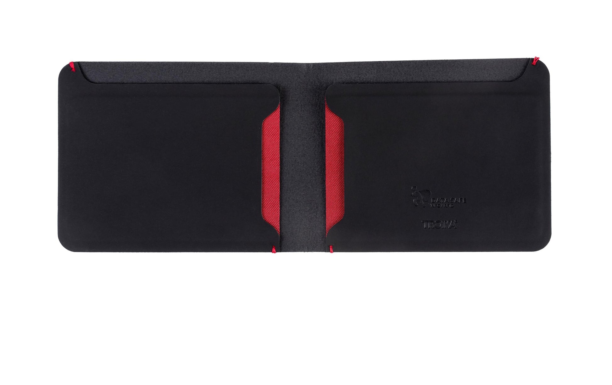 TROIKA Kartenetui – RFID-Schutz, 106×82×7 mm – Kunstleder – Schwarz