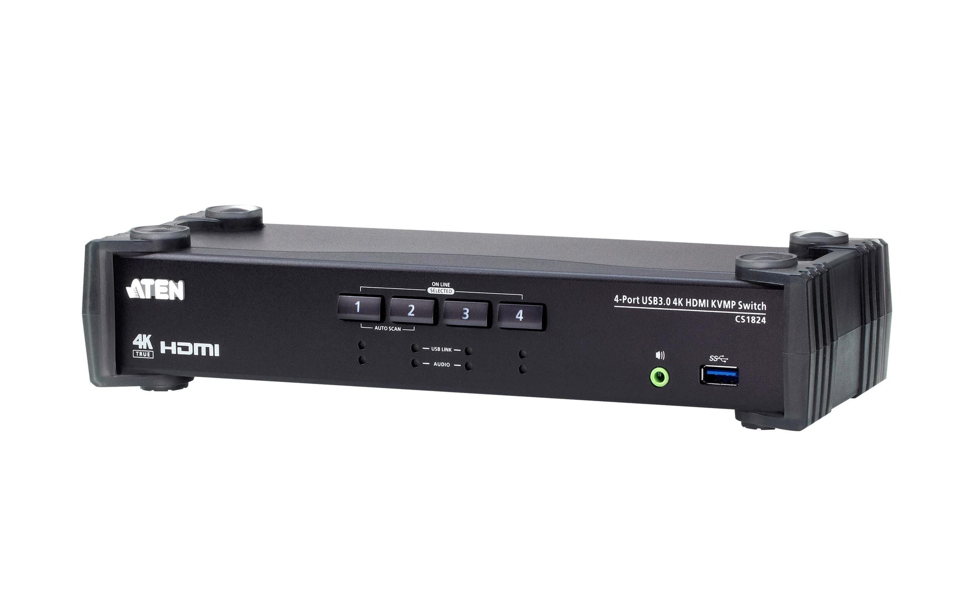 ATEN CS1824 KVM-Switch – HDMI 4K 60 Hz, 2-Port, Schwarz