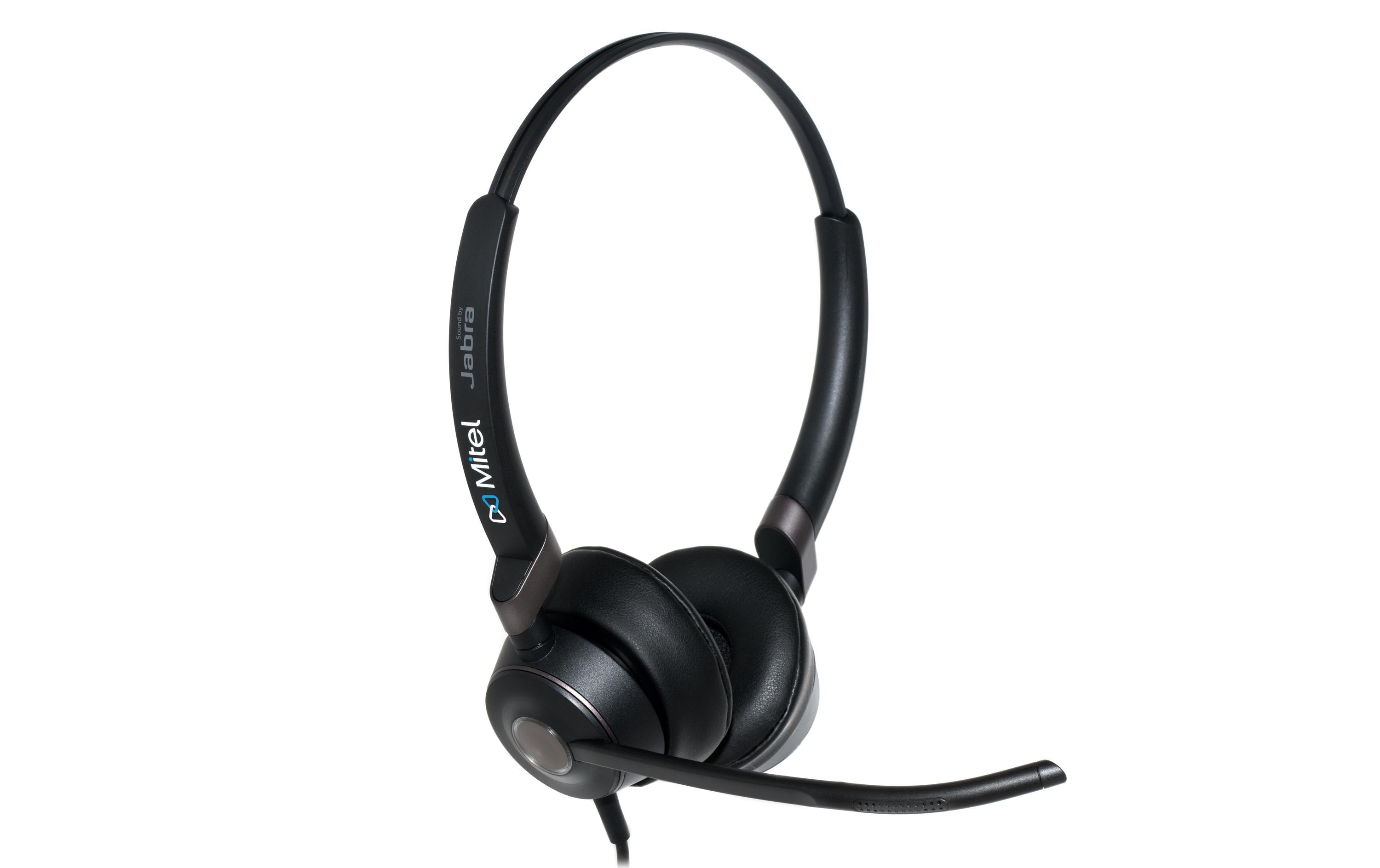 Mitel H30 Stereo – Duo Headset, On-Ear – USB-C, Noise-Cancelling Mikrofon – Schwarz, Teams-kompatibel