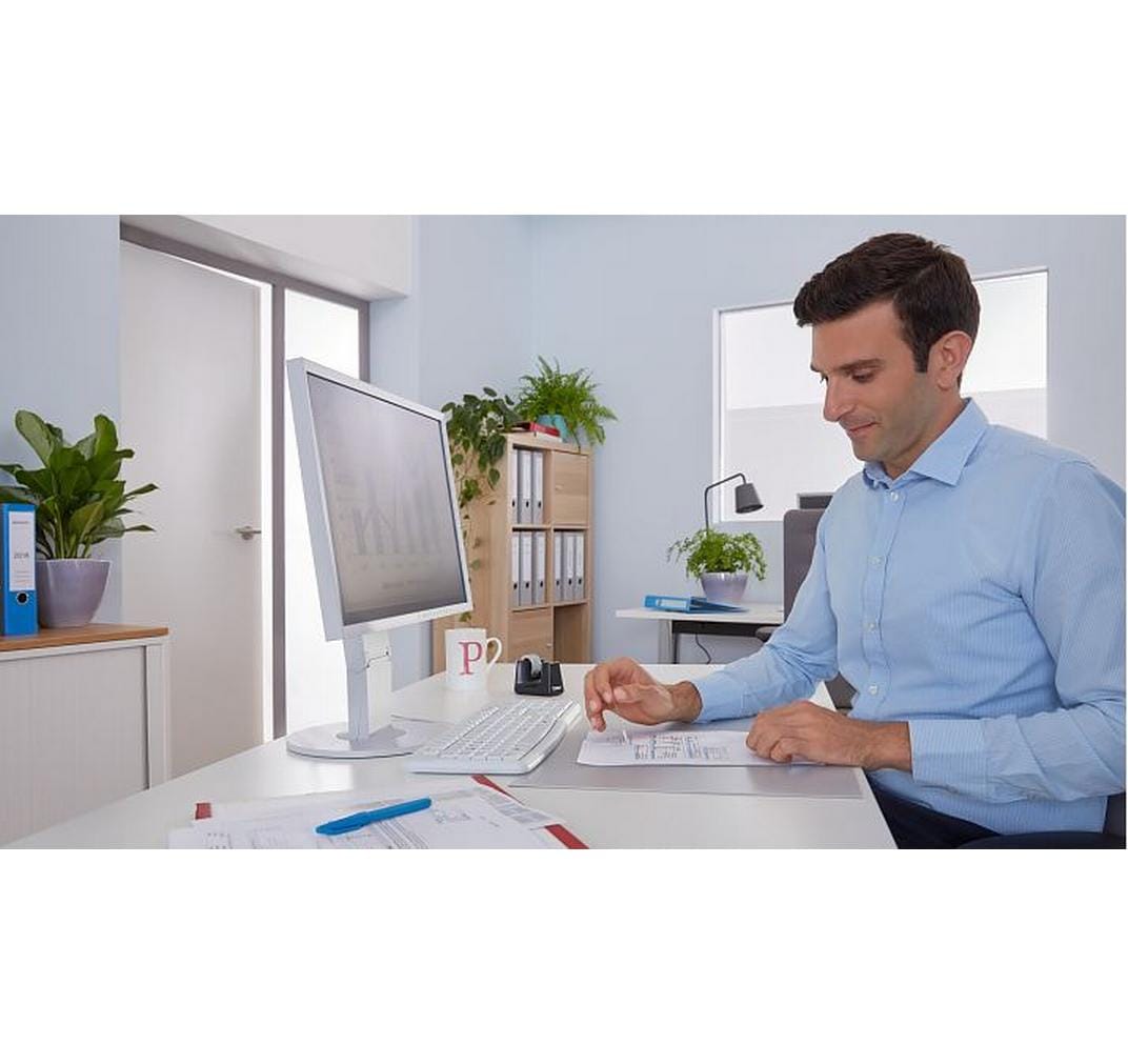 TESA Büro-Klebeband eco & clear – permanent, klar, Kunststoff, 19 mm × 10 m, Kern Ø 26 mm, 2 Rollen