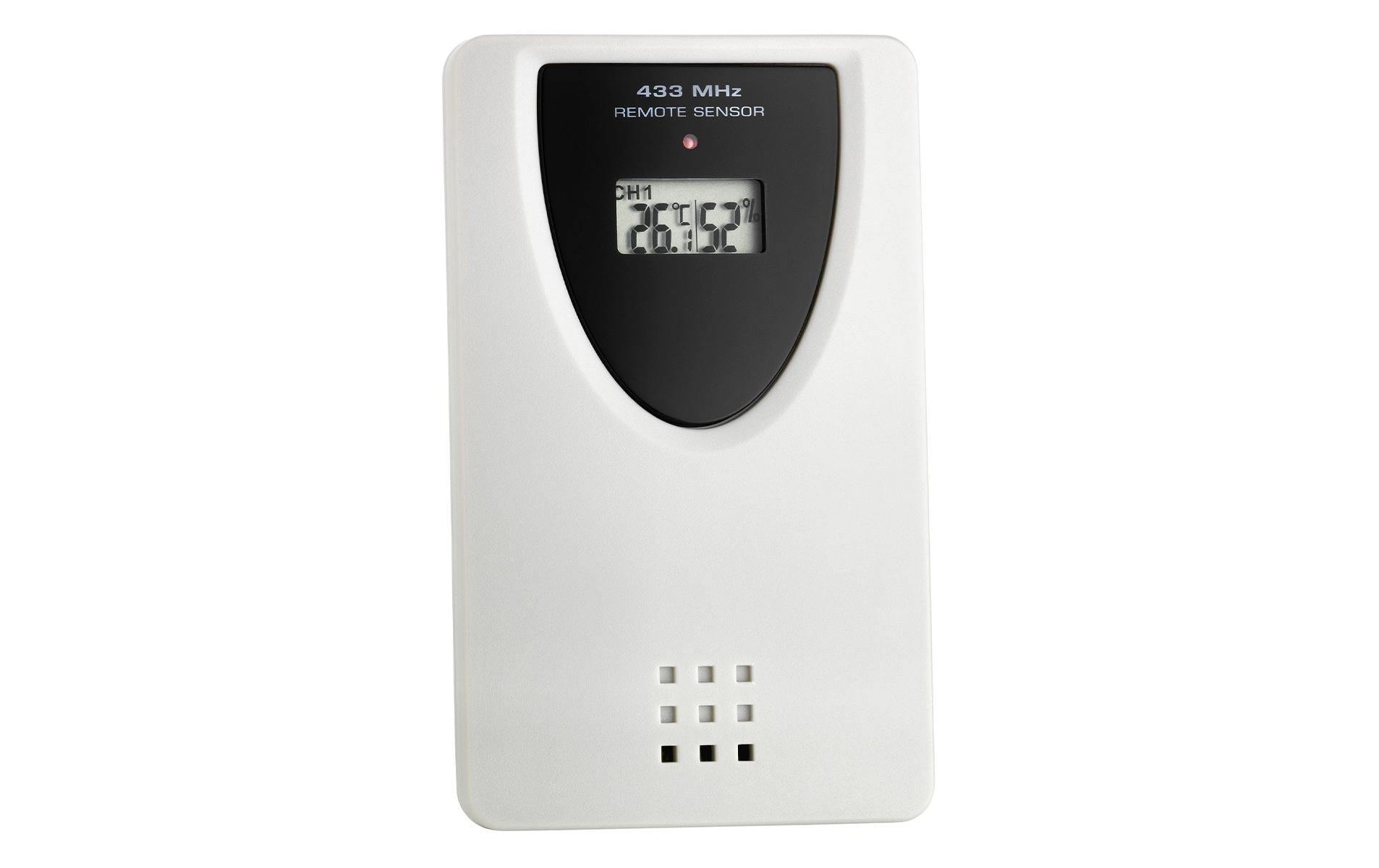TFA-Dostmann TFA Dostmann TWIN PLUS – Wetterstation, Funk, innen/aussen, inkl. Aussensensor – Silber