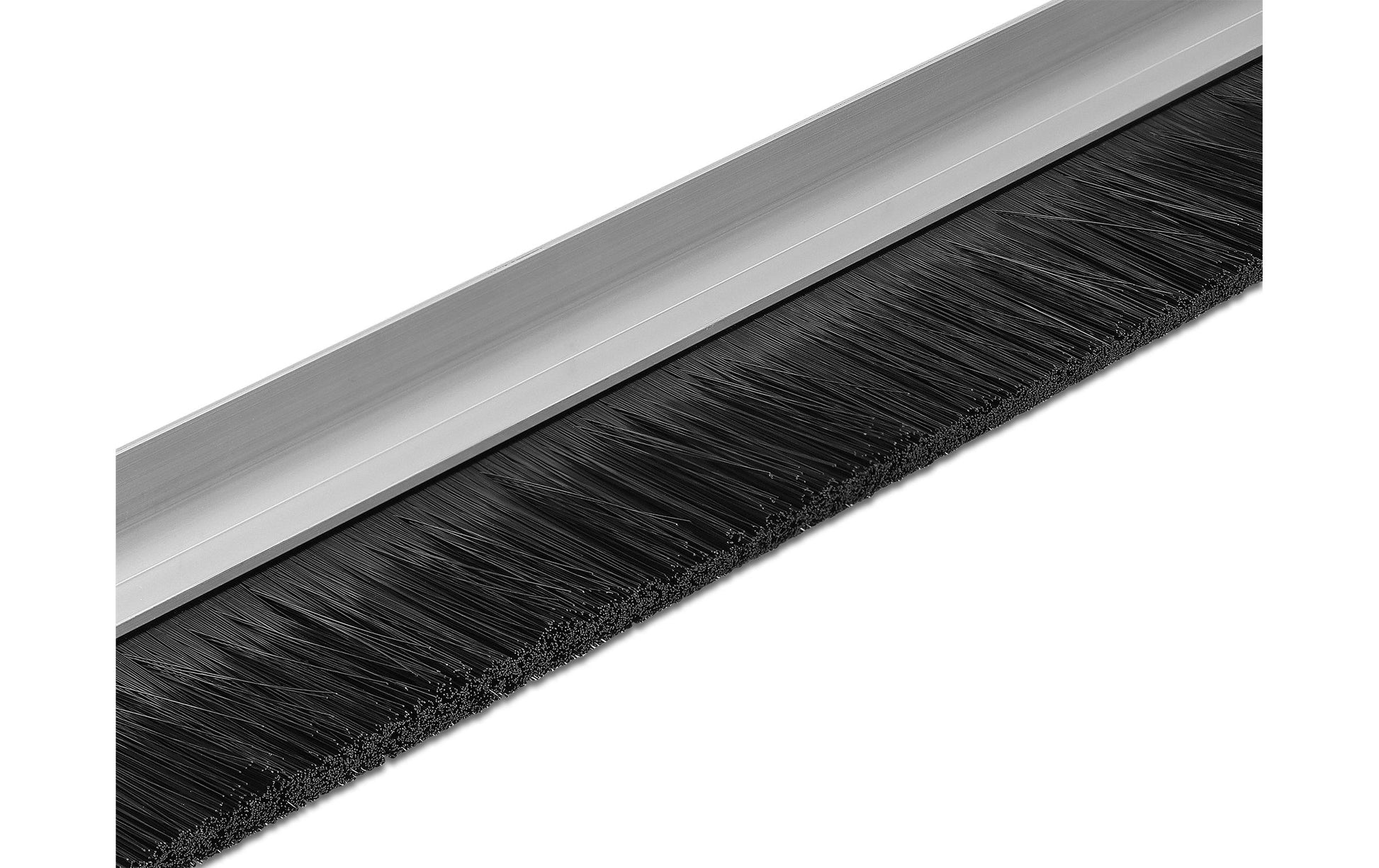 DeLOCK Bürstenstreifen Alu-Profil (gewinkelt) – Silber, 40 mm × 1 m