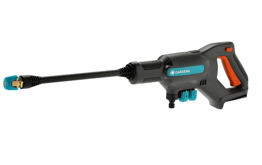 Gardena Reinigungsgerät AquaClean 24/18V P4A – 24 bar, 5 m Schlauch, Grau