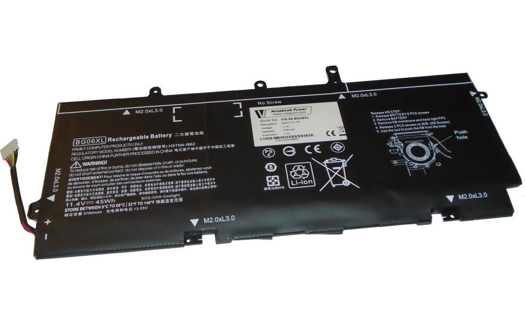 Vistaport Notebook-Akku – für HP EliteBook 1040 G3 – 43 Wh, 11,4 V (3 Zellen) – Schwarz