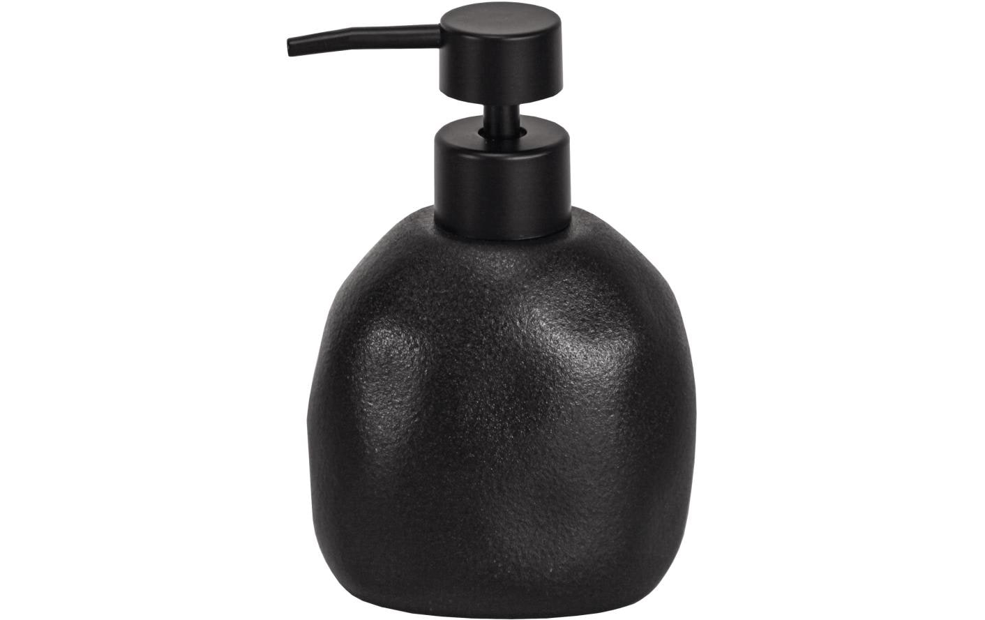 SEE.MANN.GARN See Mann Garn Seifenspender – Steinzeug, Schwarz, 300 ml