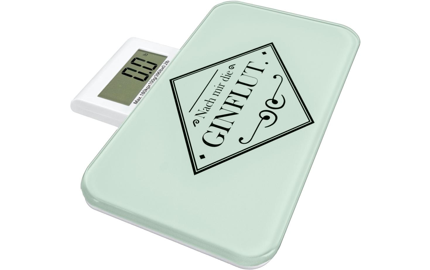 SEE.MANN.GARN See Mann Garn Personenwaage – 22,5×12,5×2 cm, Glas, 180 kg, Transparent