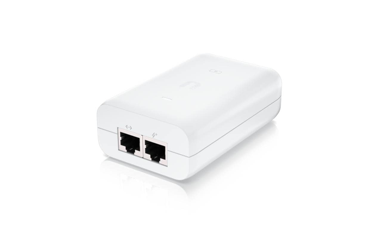 Ubiquiti U-POE-AT PoE-Injektor 30 W – IEEE 802.3at – Gigabit Ethernet, 48 V – Weiss