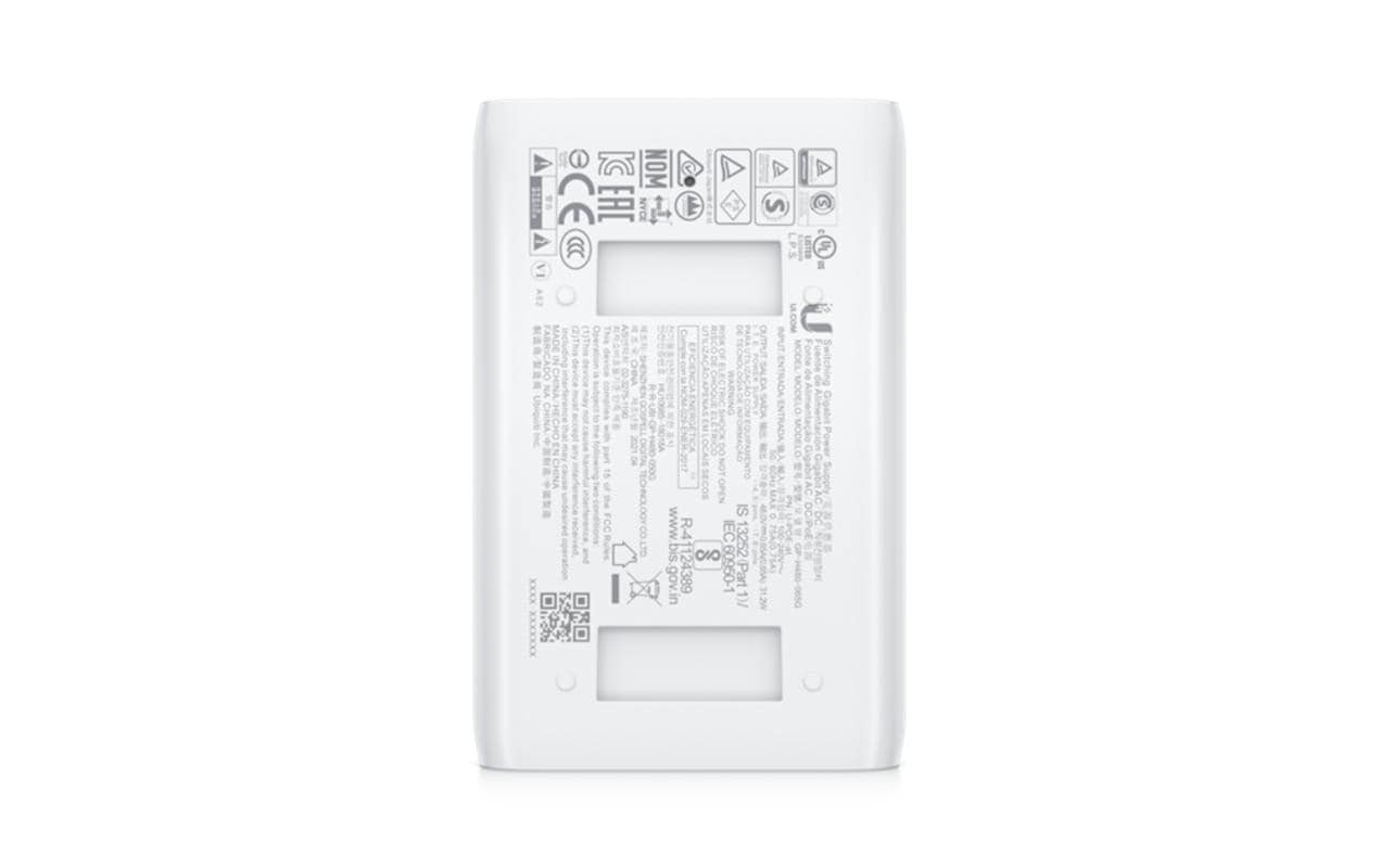 Ubiquiti U-POE-AT PoE-Injektor 30 W – IEEE 802.3at – Gigabit Ethernet, 48 V – Weiss