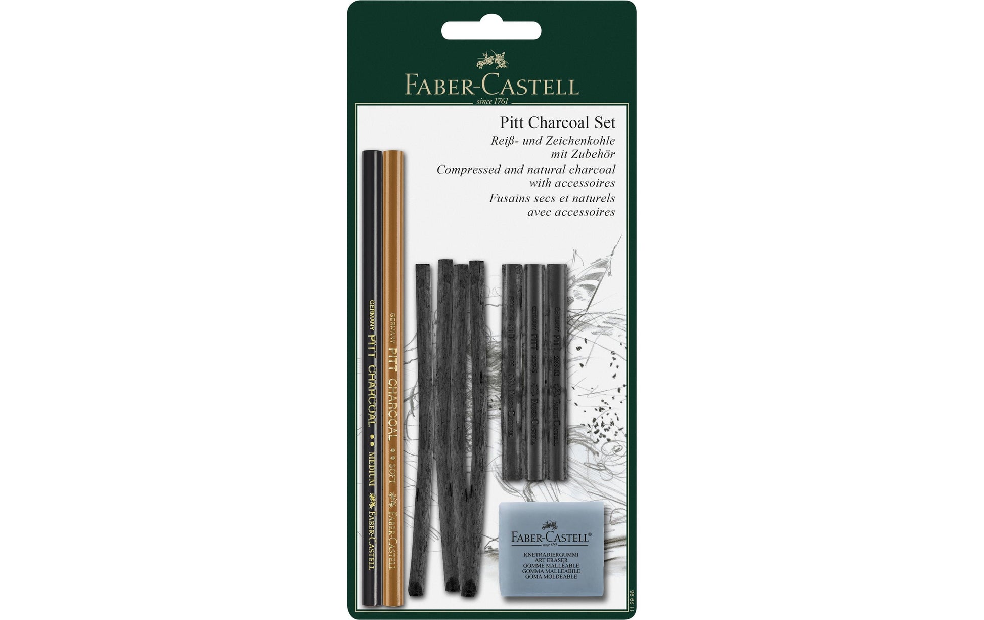 Faber-Castell Pitt Zeichenkohle Bleistifte – 10er-Set