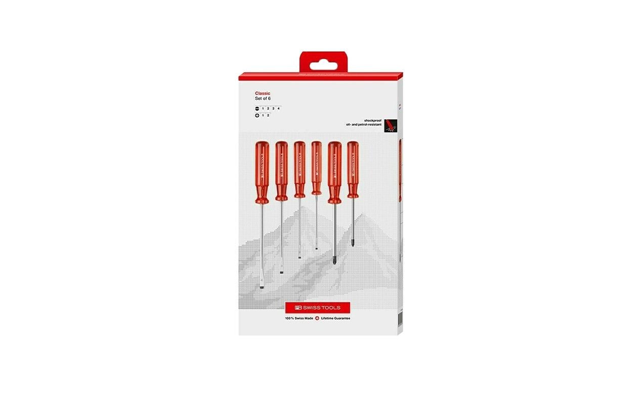PB Swiss Tools Schraubenzieher-Set PH/SL, 6-teilig, Box, PB 1560 CBB