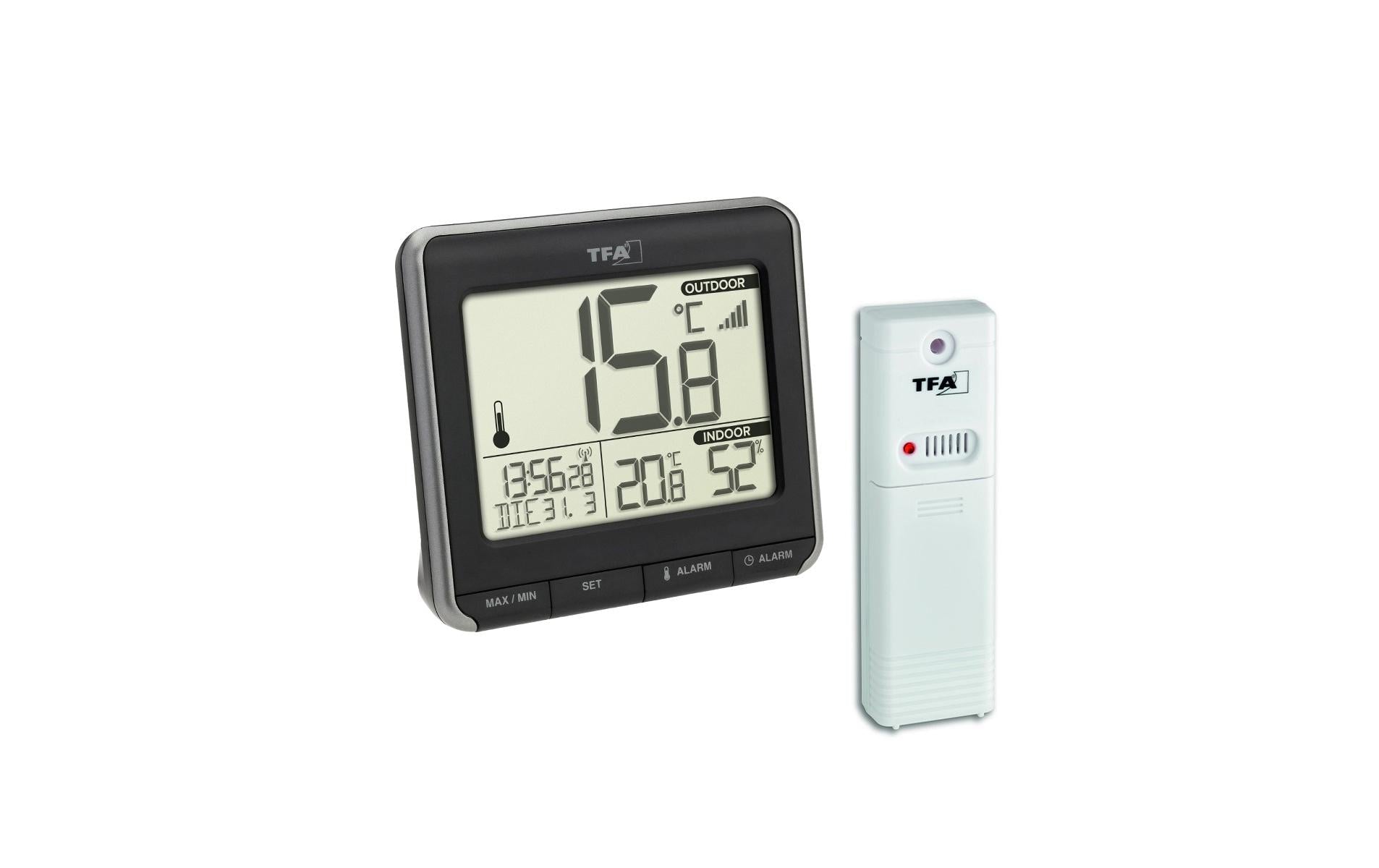 TFA-Dostmann TFA Dostmann PRIO Temperatur-/Feuchtesensor – Kabellos, −40–60 °C, 10–99 %