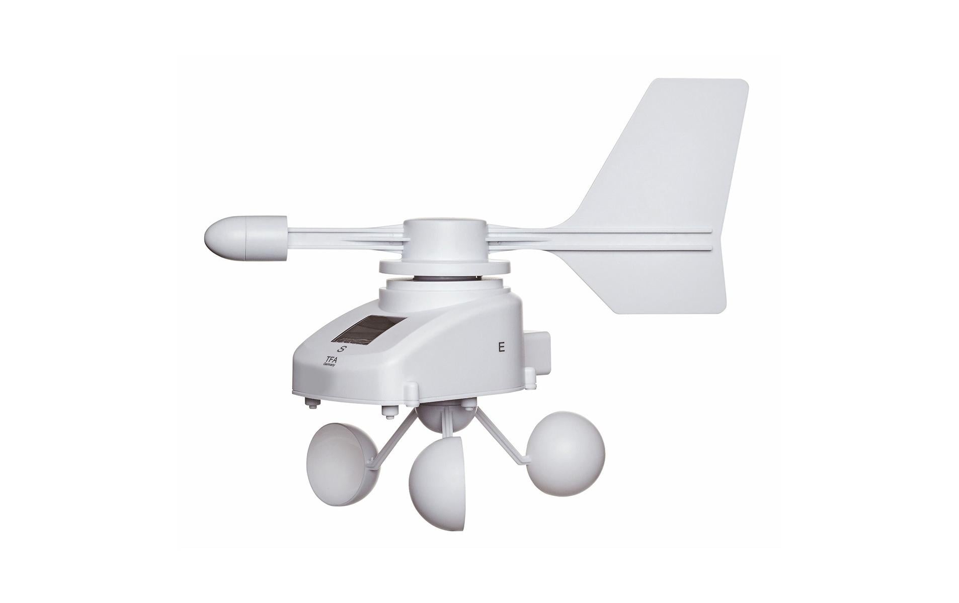 TFA-Dostmann WeatherHub SET5 – Smart-Hub/Bridge – WLAN, 868 MHz, Feuchte, Regen, Temperatur, Wind – Weiss