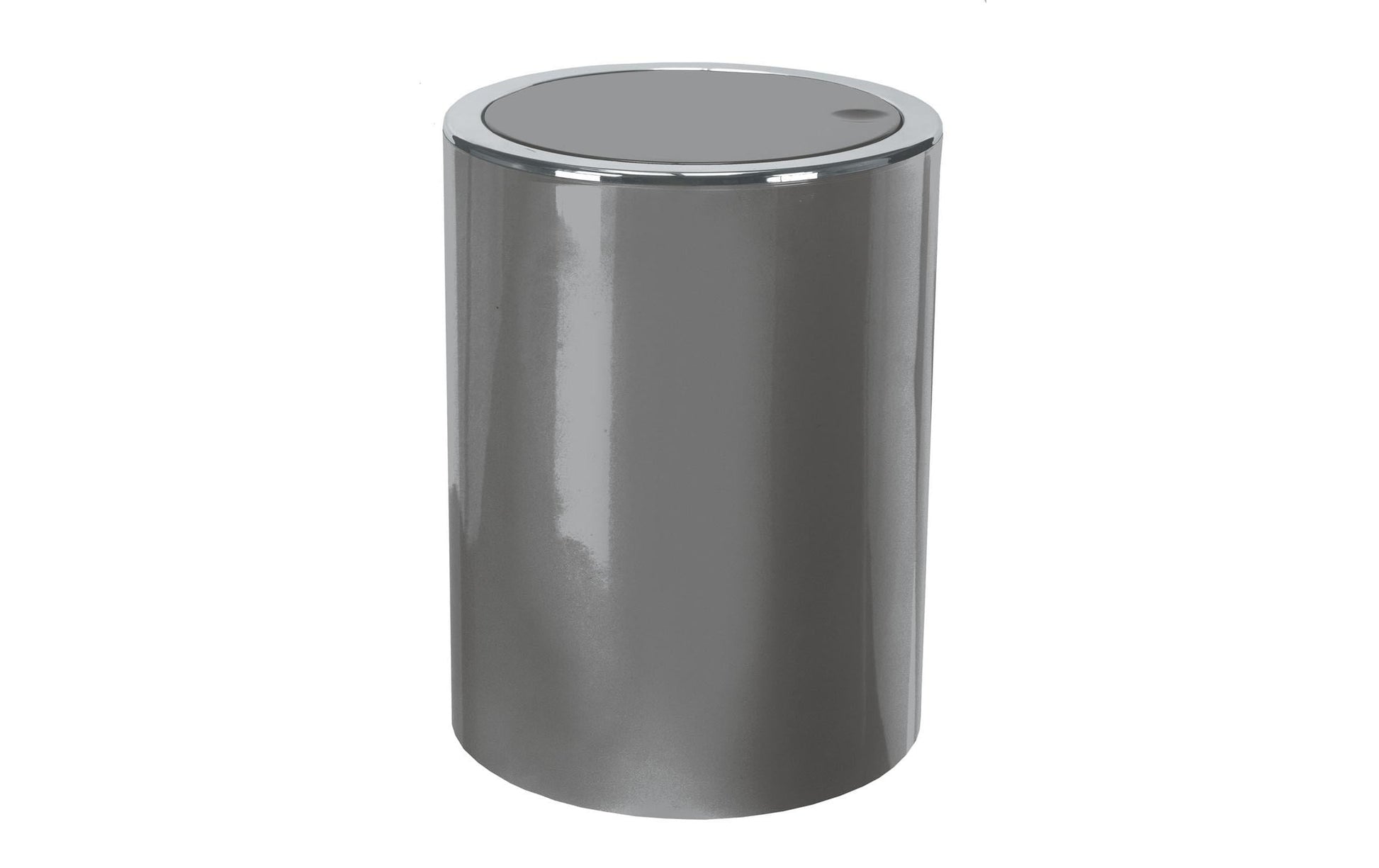 Kleine Wolke Schwingdeckel-Abfalleimer Clap – 5 l – Kunststoff (ABS), rund – Platin