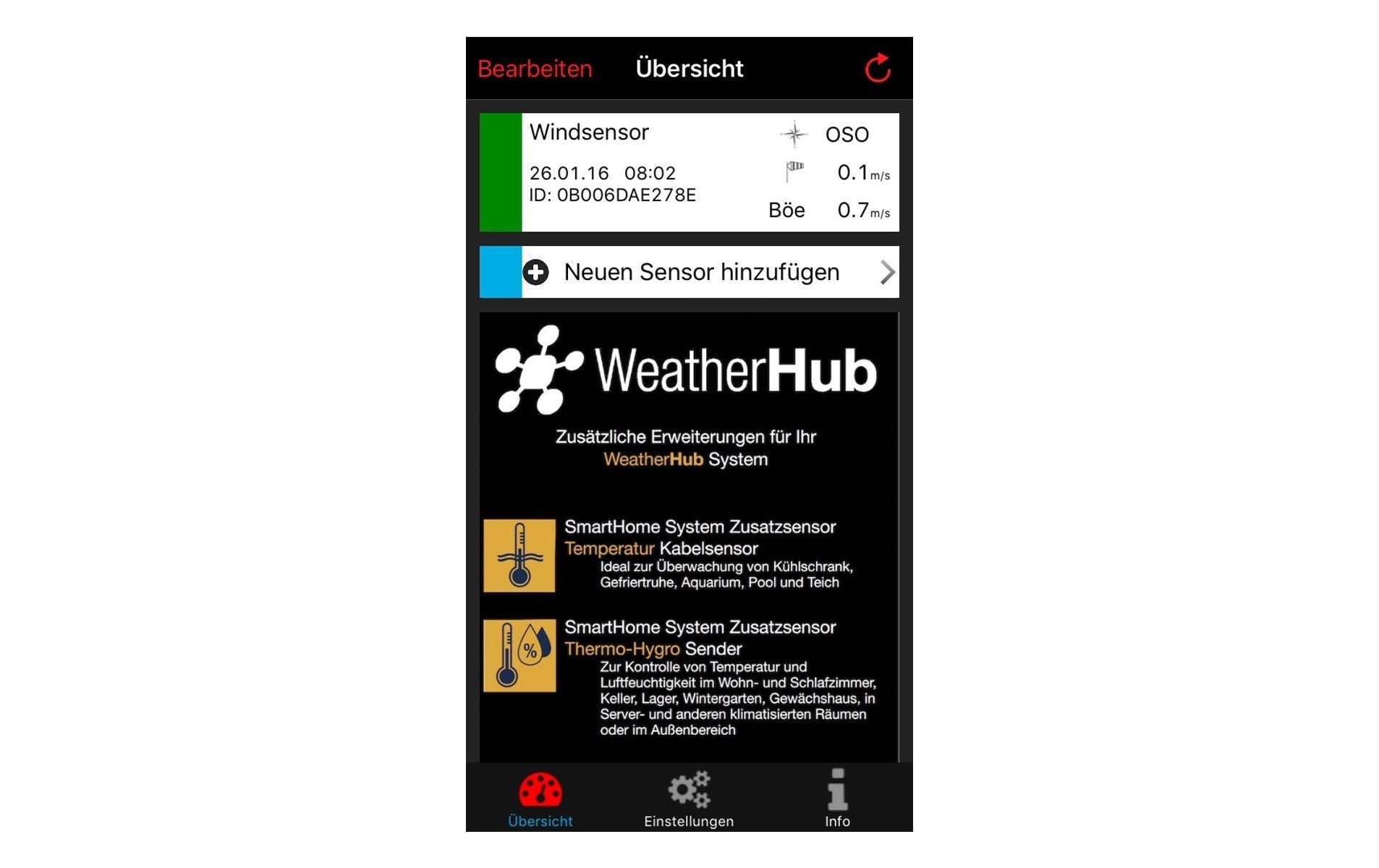 TFA-Dostmann WeatherHub SET6 – Sensor – Windgeschwindigkeit, WLAN – für TFA-Dostmann WeatherHub