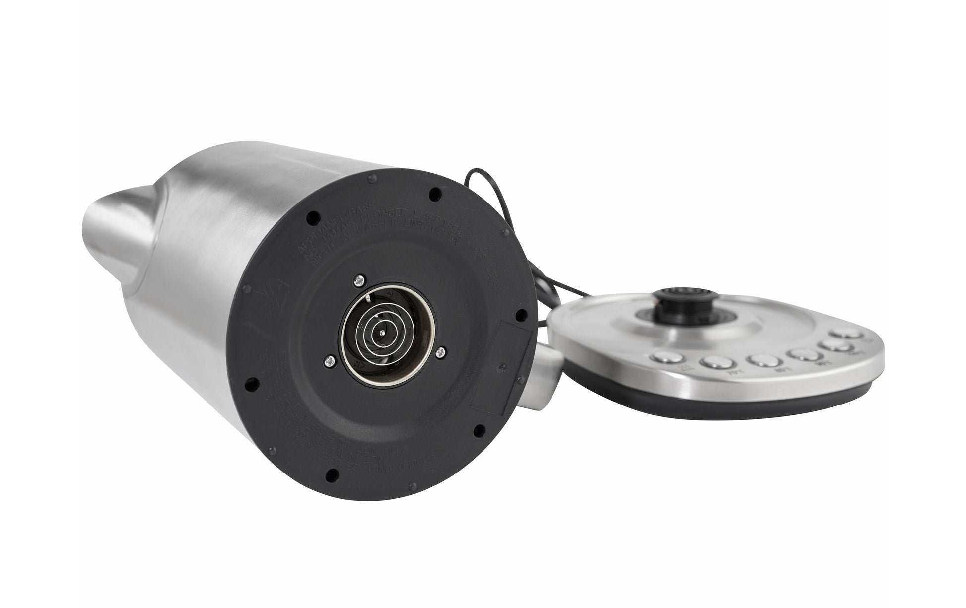 Furber. Furber – Wasserkocher 1,5 l, Warmhaltefunktion, 2200 W, Edelstahl, Silber
