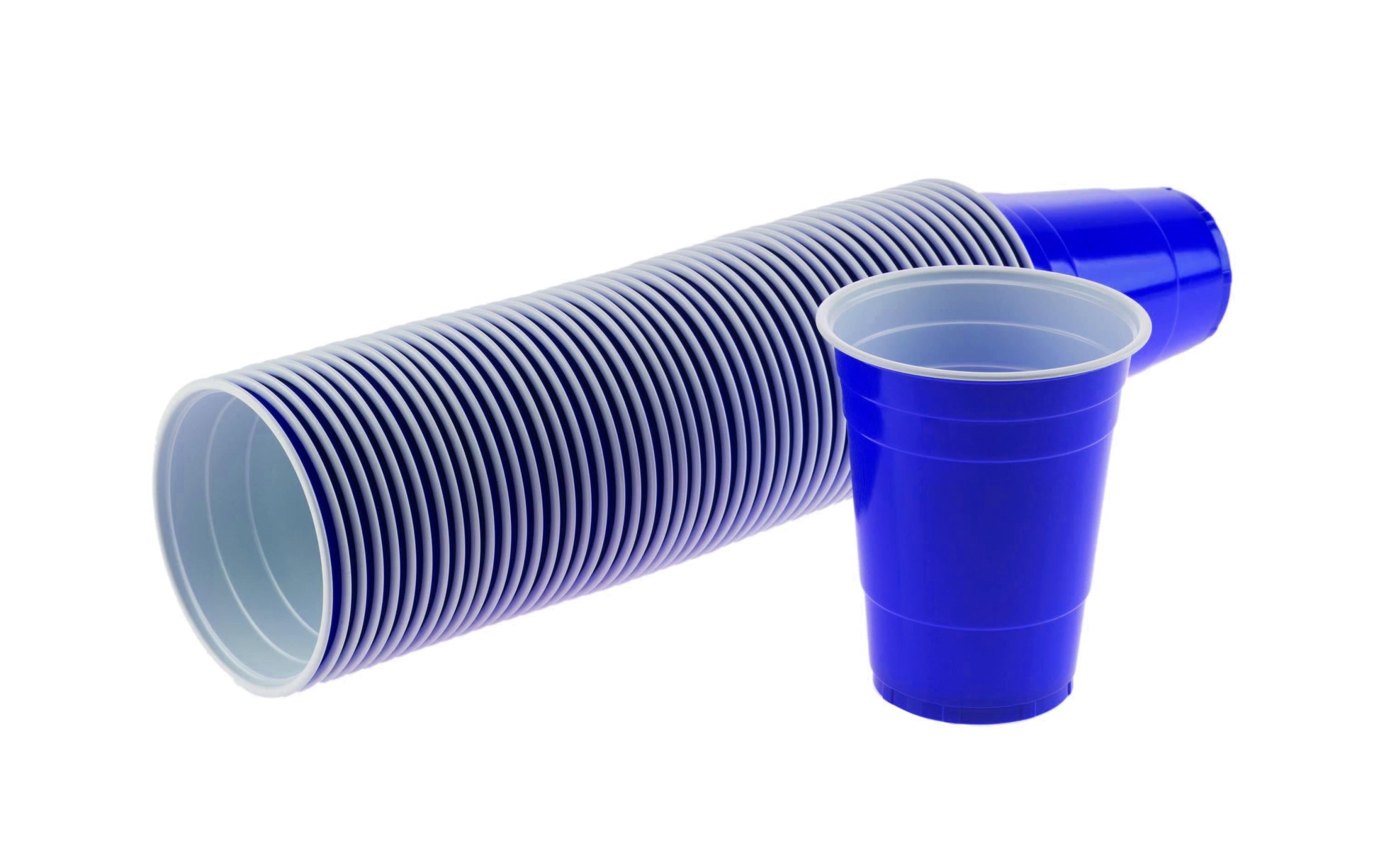 FTM Beer-Pong-Becher, Kunststoff – 4,7 dl, Blau – 50 Stk.