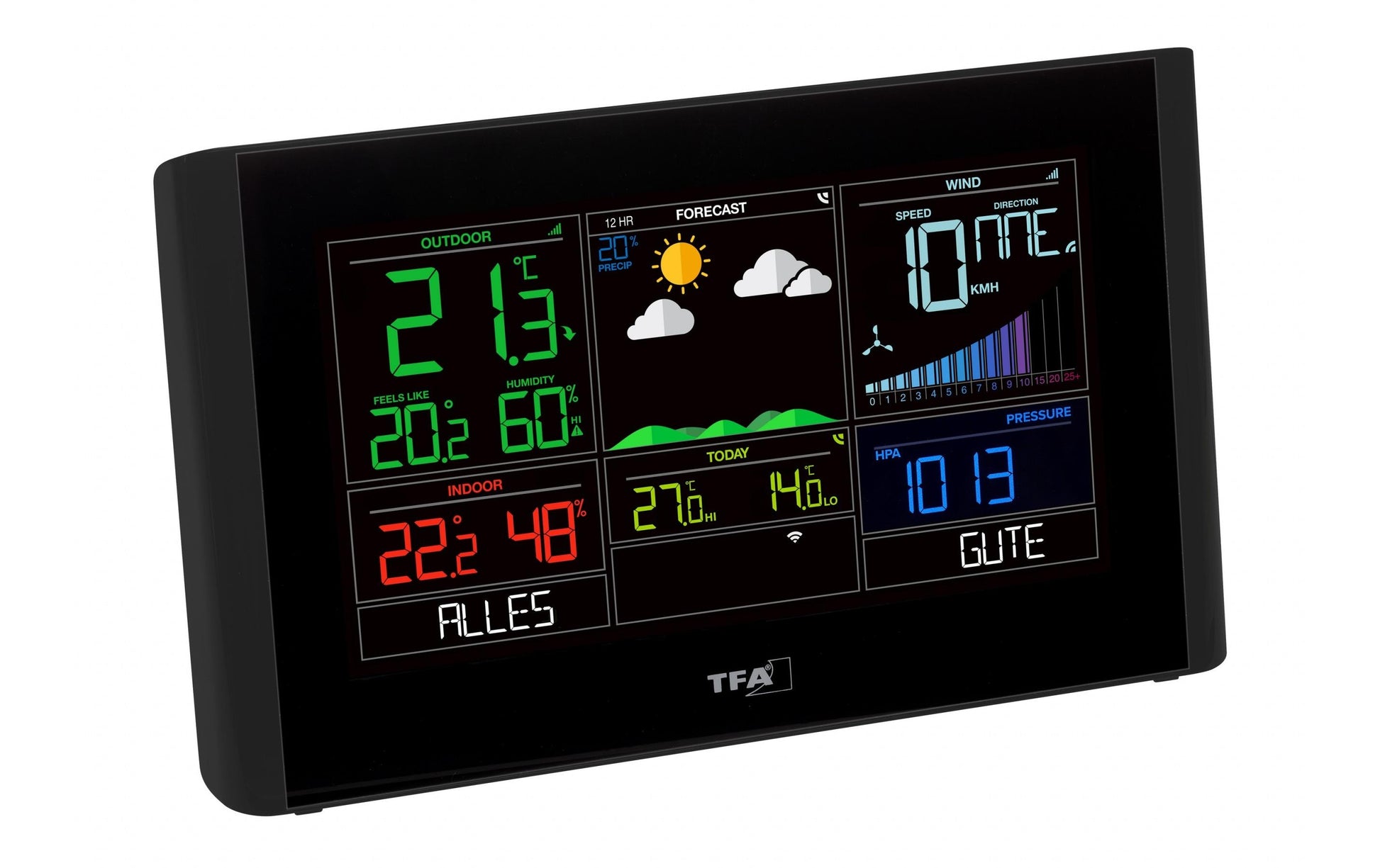 TFA-Dostmann VIEW BREEZE Temperatur-/Feuchtesensor – Kabellos (0,868 GHz), −40–60 °C, 10–99 %