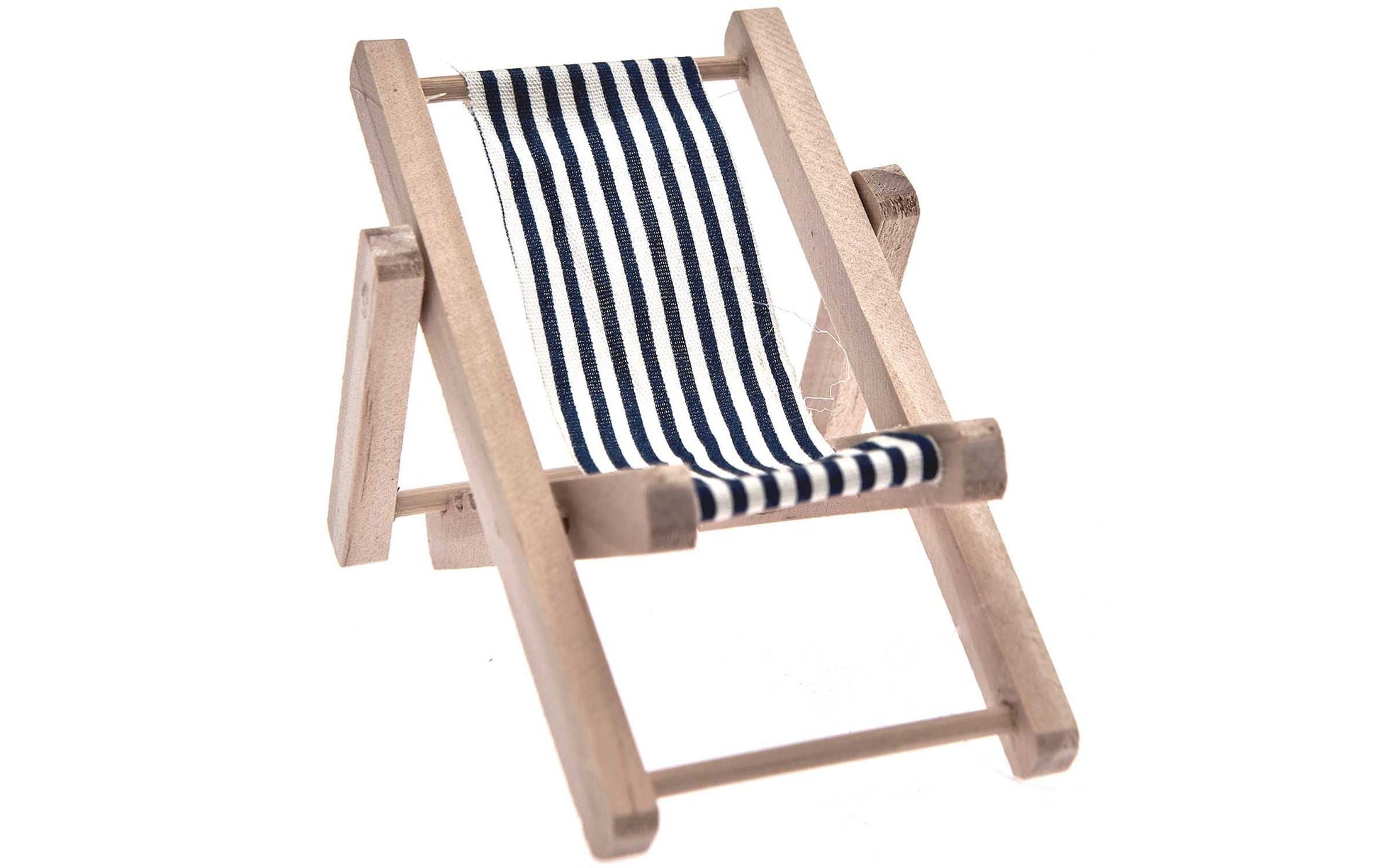 Rico Design Mini-Liegestuhl – 7 × 10 cm – Holz & Stoff, Mehrfarbig