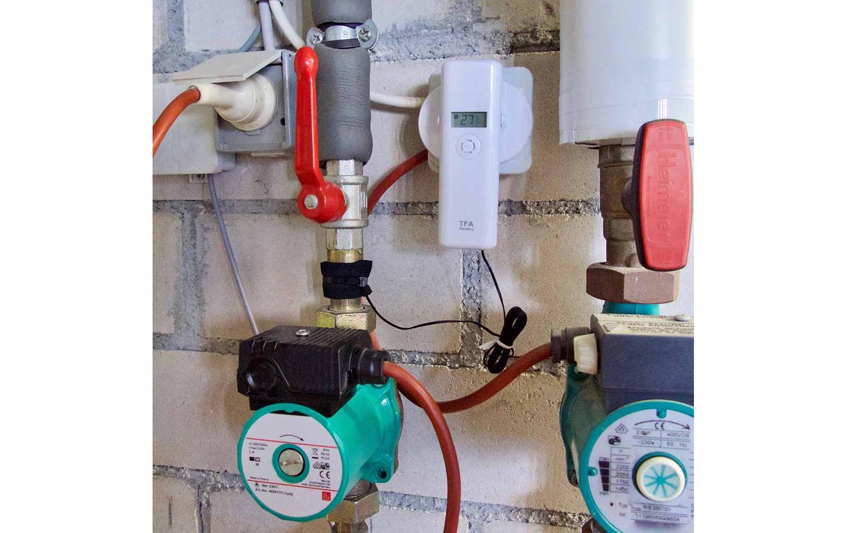 TFA-Dostmann WeatherHub SET Temperatur-/Feuchtesensor – 868 MHz, −40–60 °C, 0–99 %, Innen/Aussen