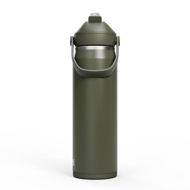 CamelBak Thrive Isolierflasche 750 ml – doppelwandig, Edelstahl, mit Strohhalm, Moos