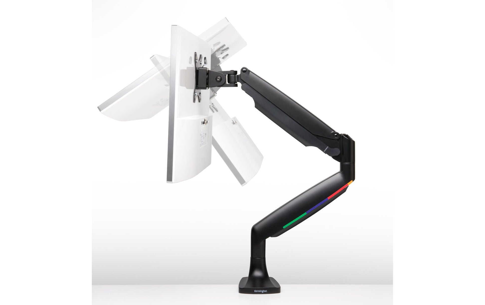 Kensington One Touch SmartFit – Monitorarm, C-Klemme/Tülle, bis 34", VESA 75 × 75/100 × 100 mm, schwarz