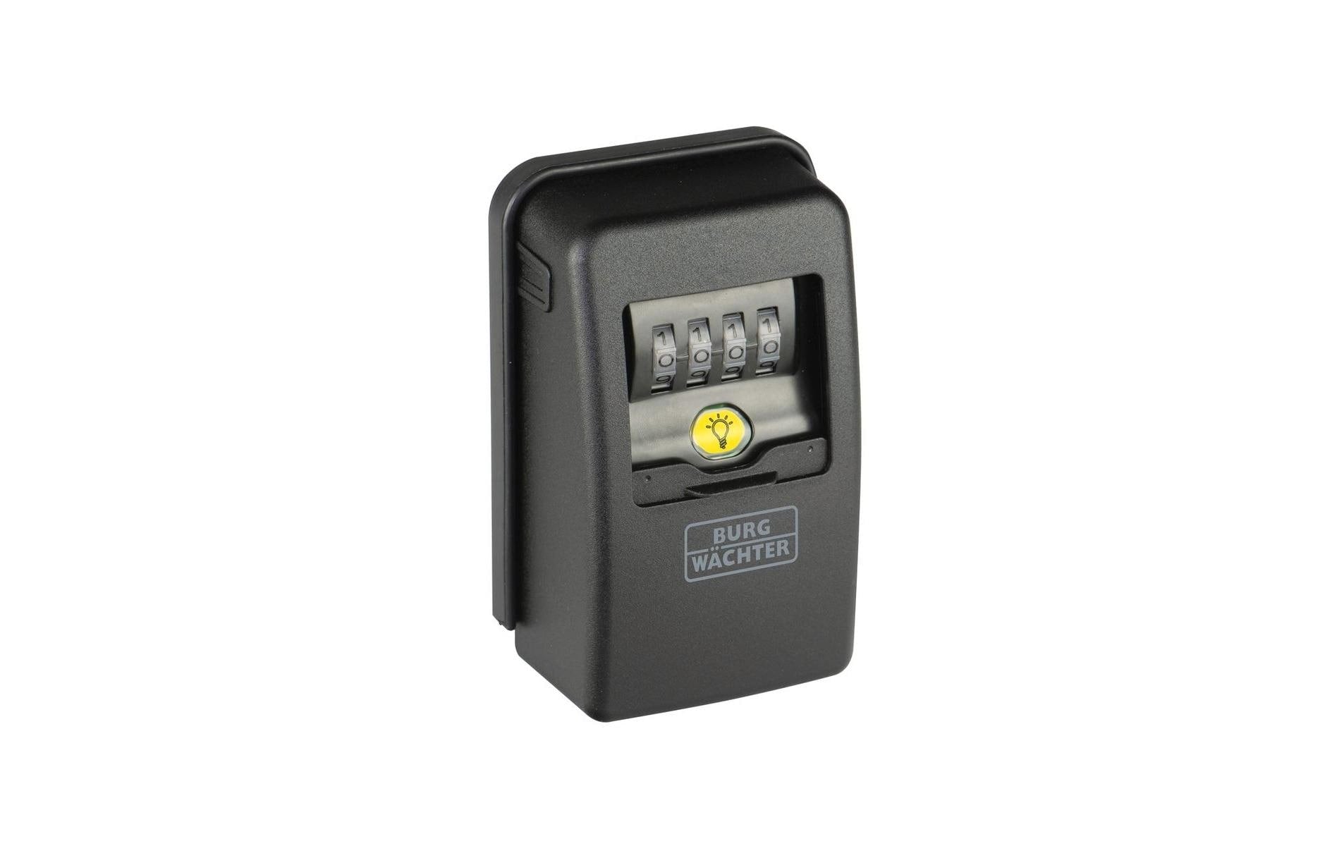 BURG-WÄCHTER Key Safe 60 L SB – Schlüsseldepot, Zahlenschloss, Zinkdruckguss, Schwarz, 136 × 82 × 54 mm