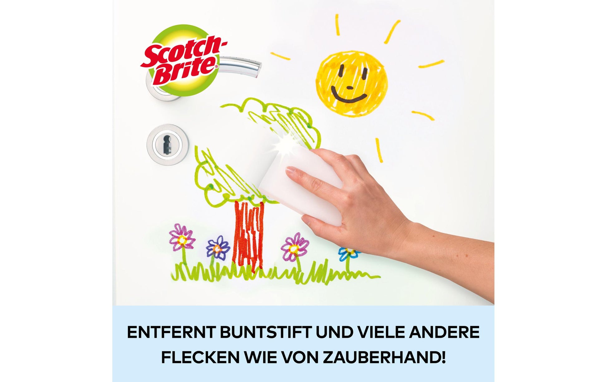 3M Universalschwamm Magic Pad – Kunststoff, 15,7 × 11 × 3 cm, weiss, 2 Stk.
