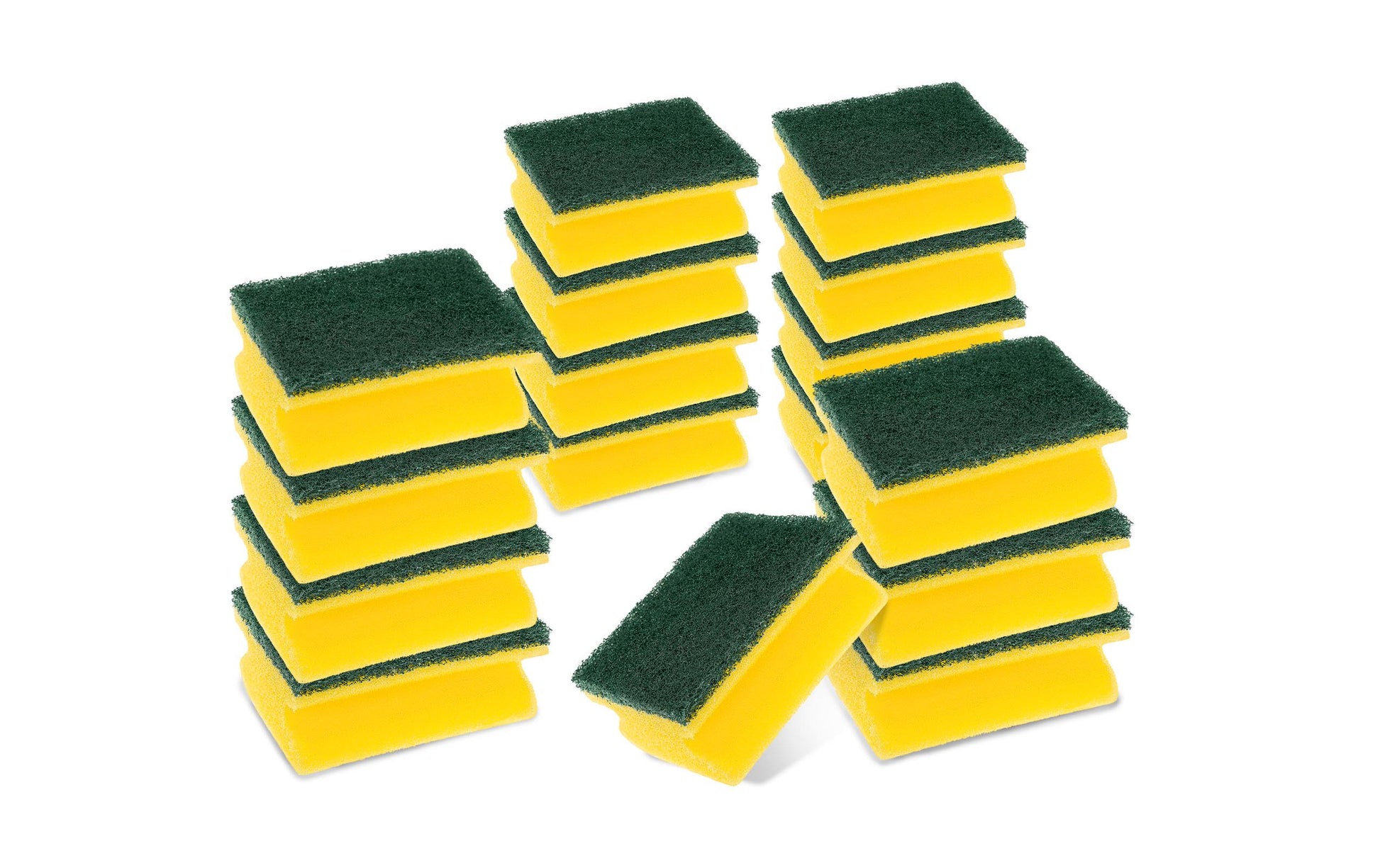 3M Scotch-Brite Scheuerschwamm Classic – Schaumstoff, Rechteckig, für Pfannen, mehrfarbig, 16 Stk.