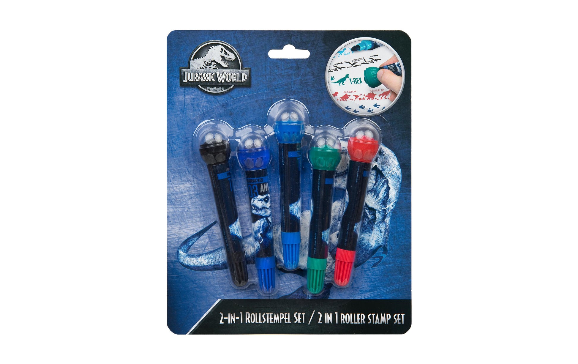 Undercover JURP0743 Filzstifte, Doppelspitze, Jurassic World – 5 Farben