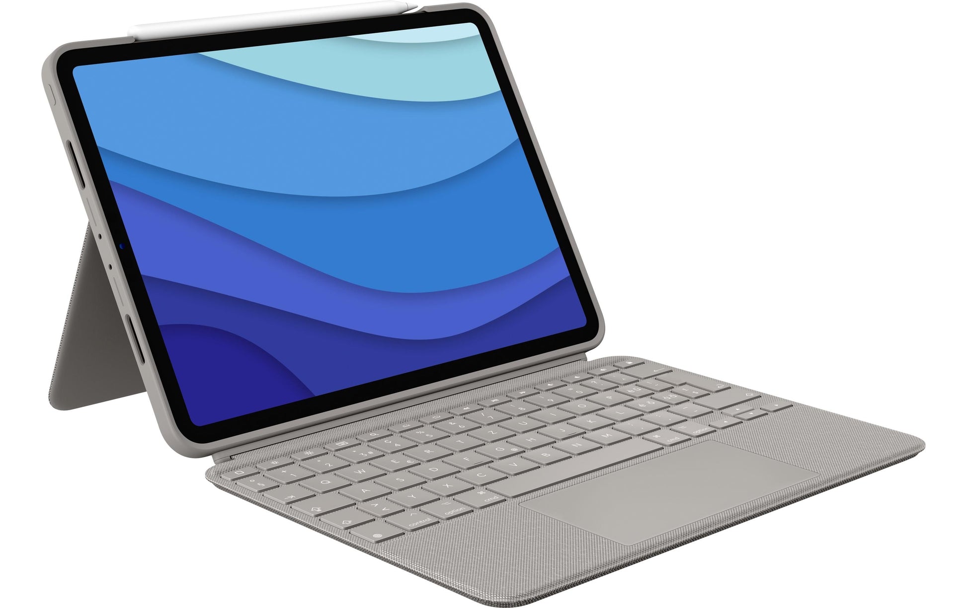 Logitech Combo Touch – iPad Pro 11", Trackpad, Sand