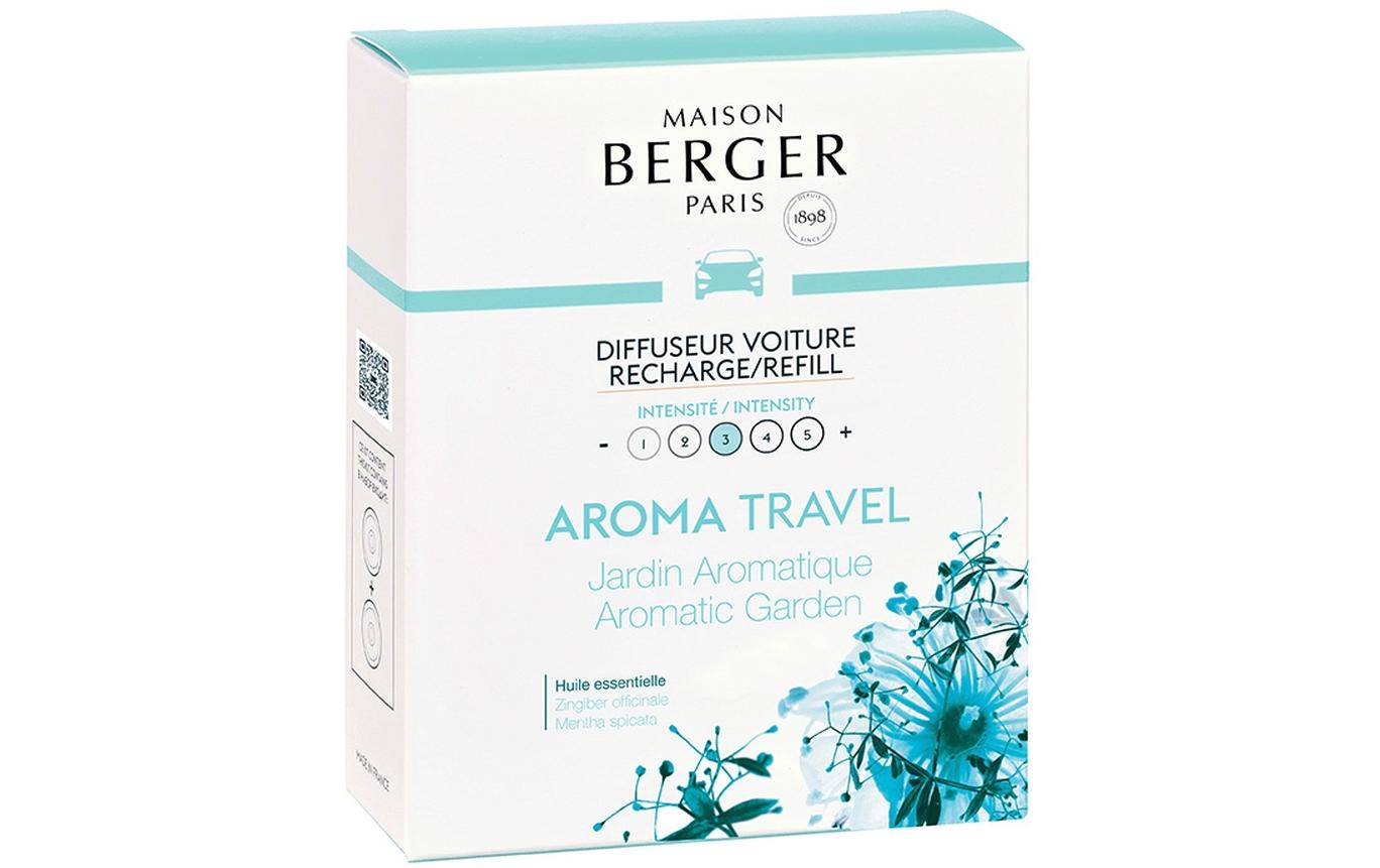 Maison Berger Paris Travel Aromatischer Garten – Duftkartusche, 60 Tage, für Autodiffusor, 2er-Pack