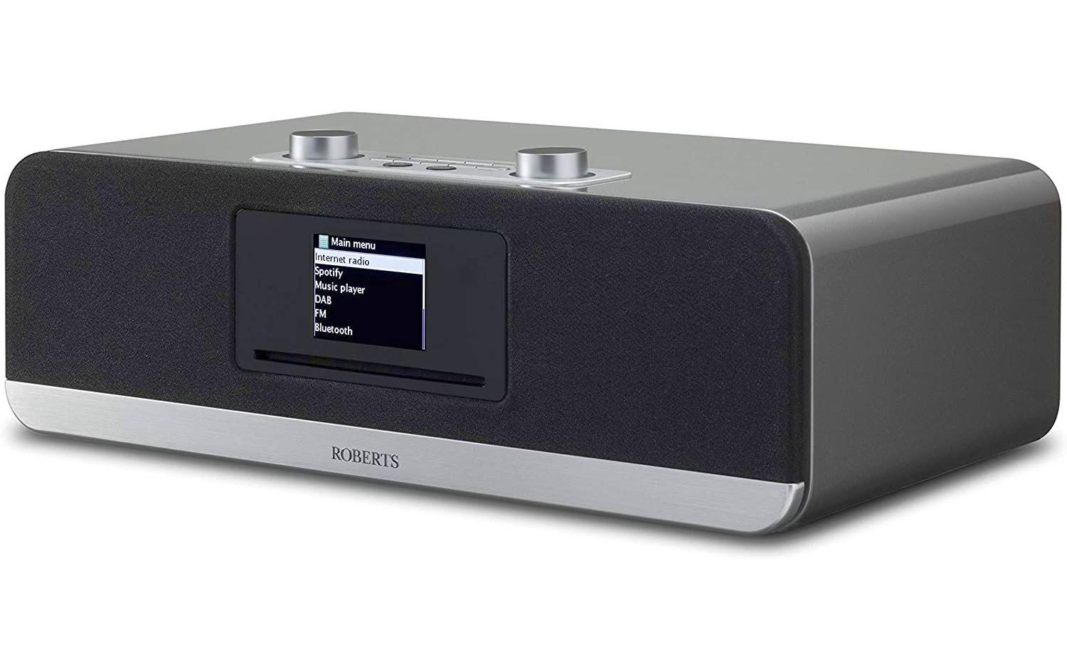 Roberts Radio Roberts Stream 67 – DAB-/Internetradio – Tischradio – DAB+, UKW, CD, Bluetooth – Silber