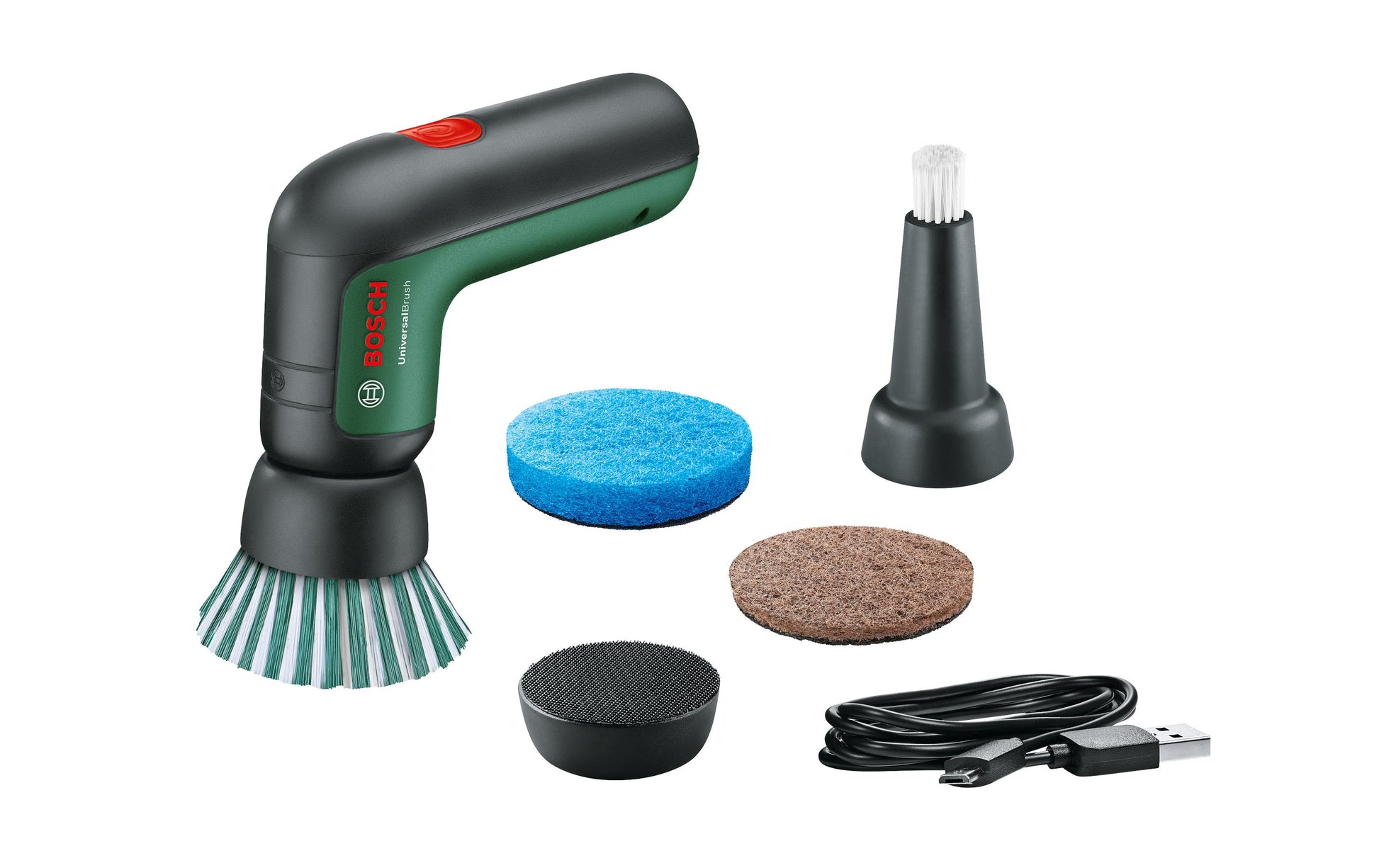 Bosch Elektrische Reinigungsbürste (Hand) – 3,6 V, Li-Ion, Klettverschluss, Schwarz