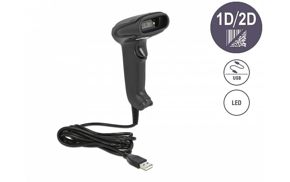 DeLOCK 90557 – 1D/2D, kabelgebunden, USB