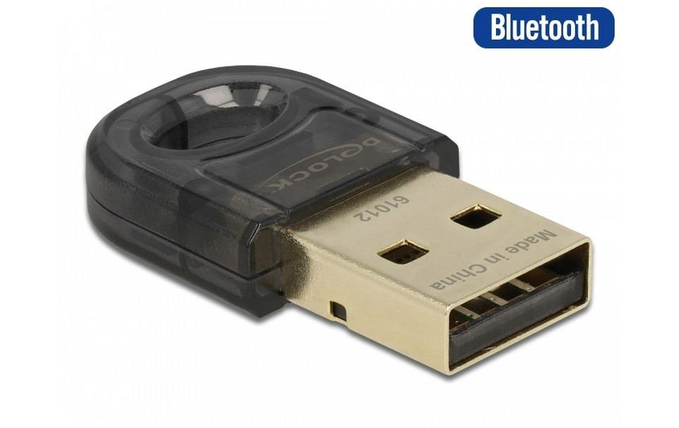 DeLOCK 61012 USB Bluetooth Adapter – Bluetooth 5.0, USB 2.0, A2DP – für Laptop