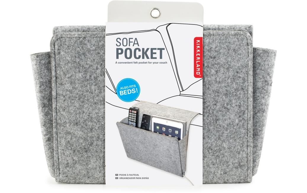 Kikkerland OR113 Aufbewahrungsbox – Filz – Grau – 270 × 830 × 270 mm