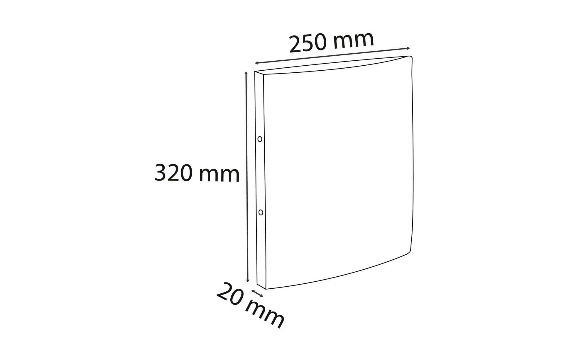 Exacompta Ringbuch – 2-Ring Ø 15 mm – für A4 – Rückenbreite 2 cm – Gummiband – Orange